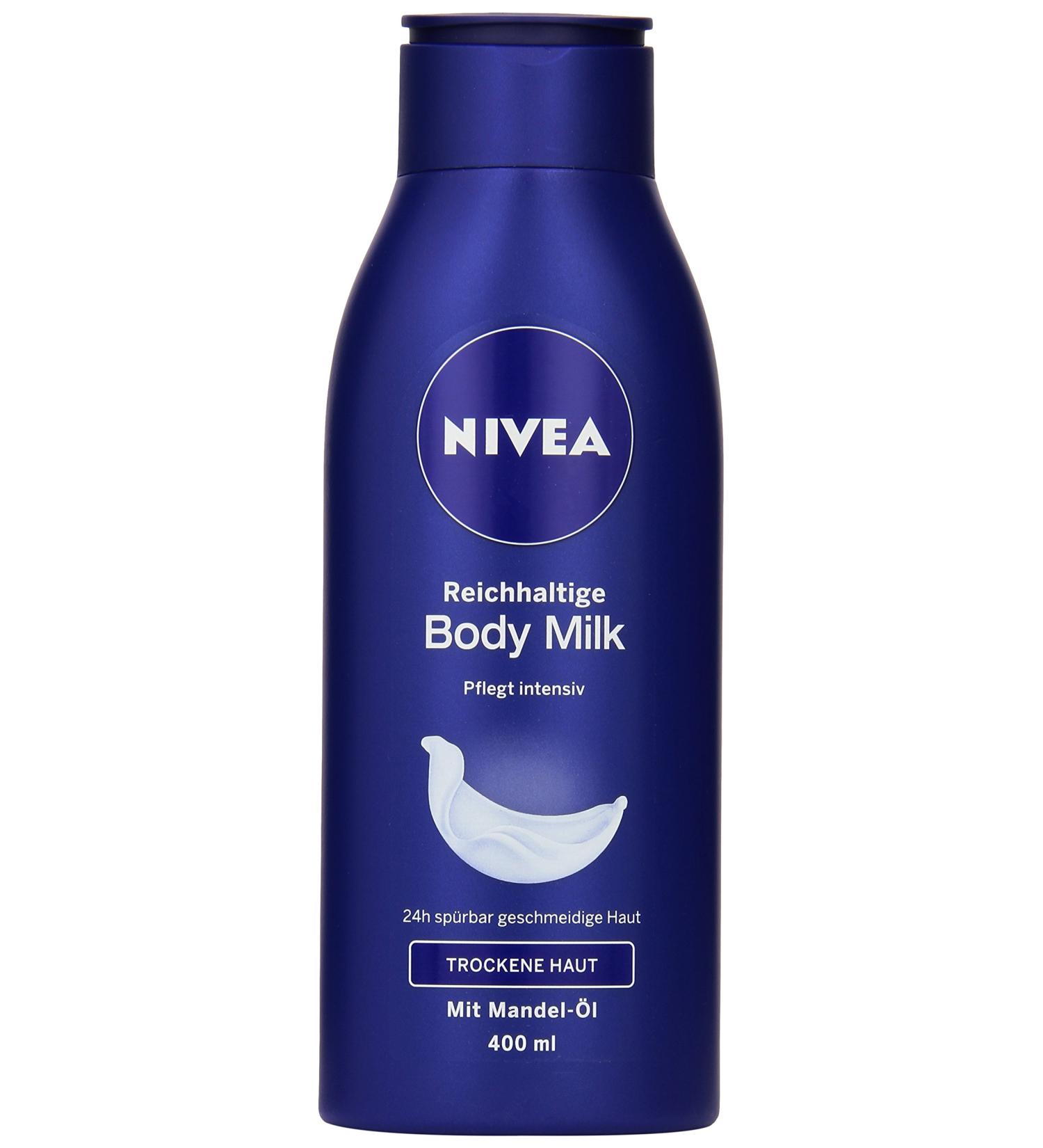 NIVEA Body Milk 400ml - Rich Hydrating Body Lotion for Intense Moisture | International Shipping Available - Buy Online on GoSupps.com