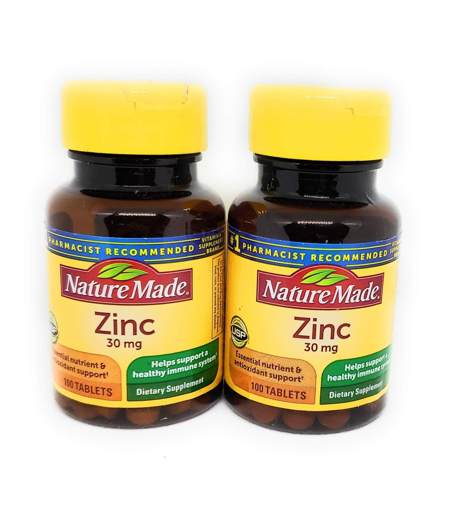 Nature Made Zinc 30 mg 100 Tablets