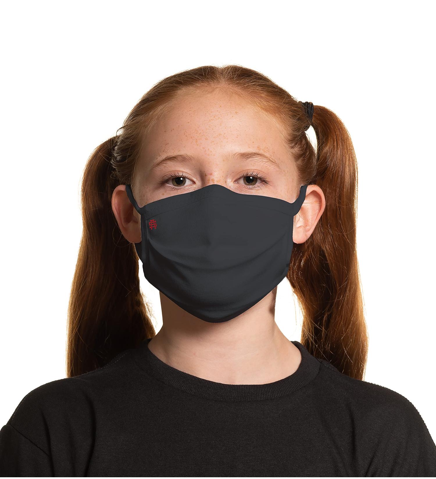 Reversible Unisex Face Mask - Washable & Reusable | X-Small to Small Fit | Charcoal Grey/Black - Buy Online on GoSupps.com