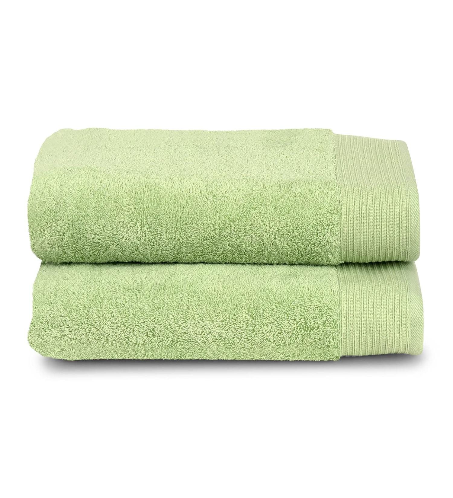 TowelSelections Organic Cotton Luxury Towels  Soft Absorbent 100% Organic Turkish Cotton  Seafoam Green  2 Bath Towels 2 x Bath Towels Seafoam Green