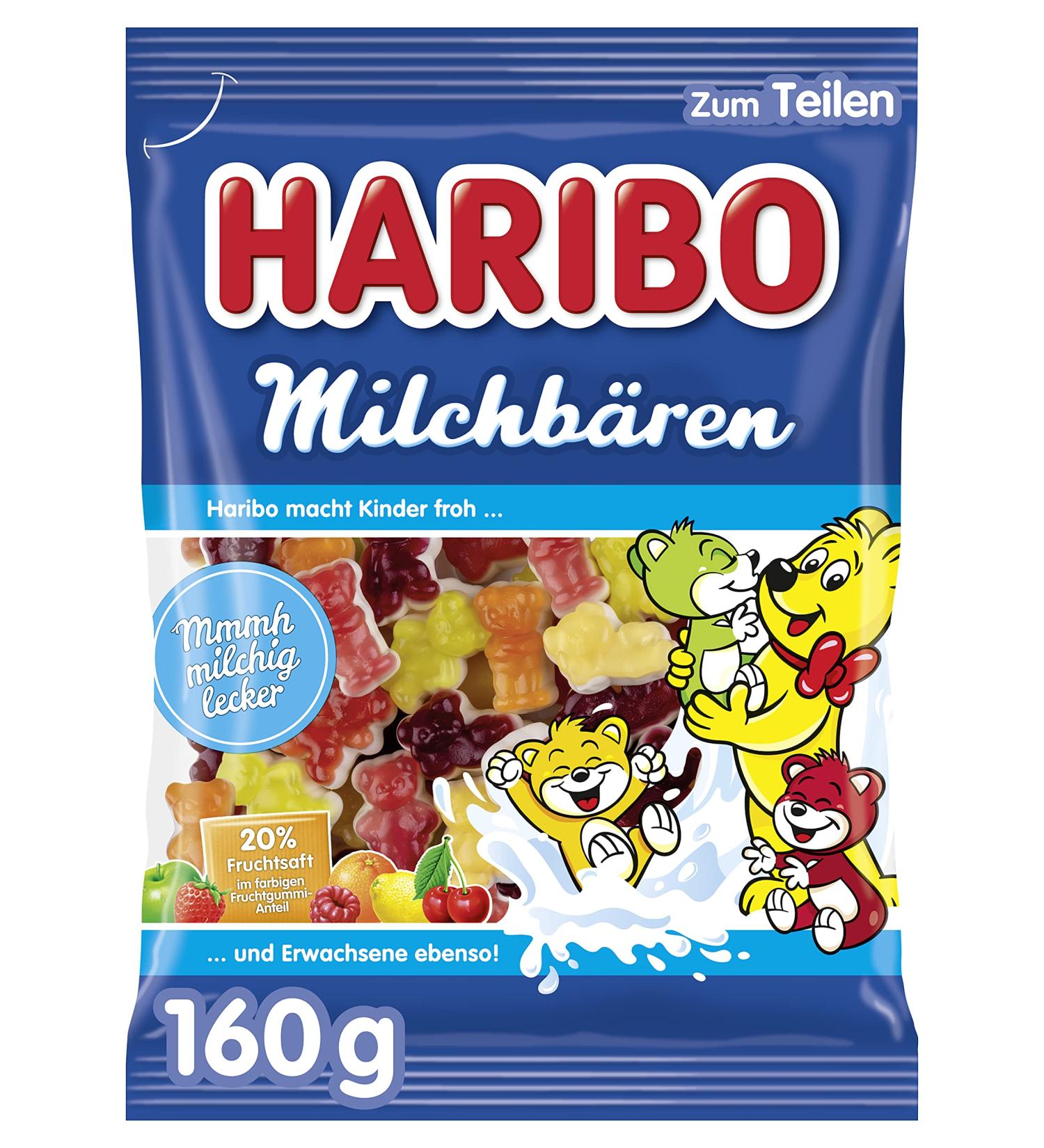 HARIBO Haribo Candy | Haribo Milk Bears | Haribo Dragees | Haribo Sweets | 160 Grams Total