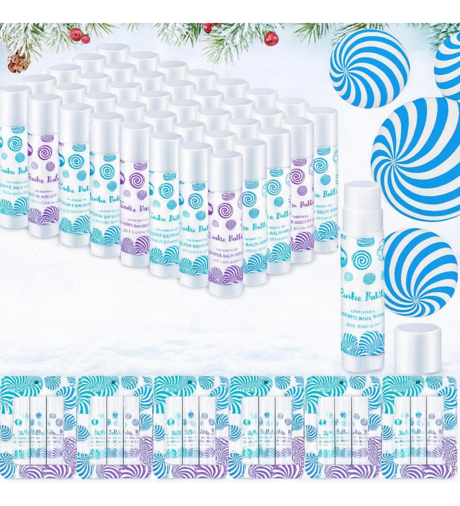 Leelosp 18 Pcs Valentine's Day Winter Lip Balm Gifts Bulk Candy Shapes Lipstick Set Sugar Moisturizing Balms Natural Winter Galentine's Gifts for Her Women Holiday Party Favors - Buy Online on GoSupps.com