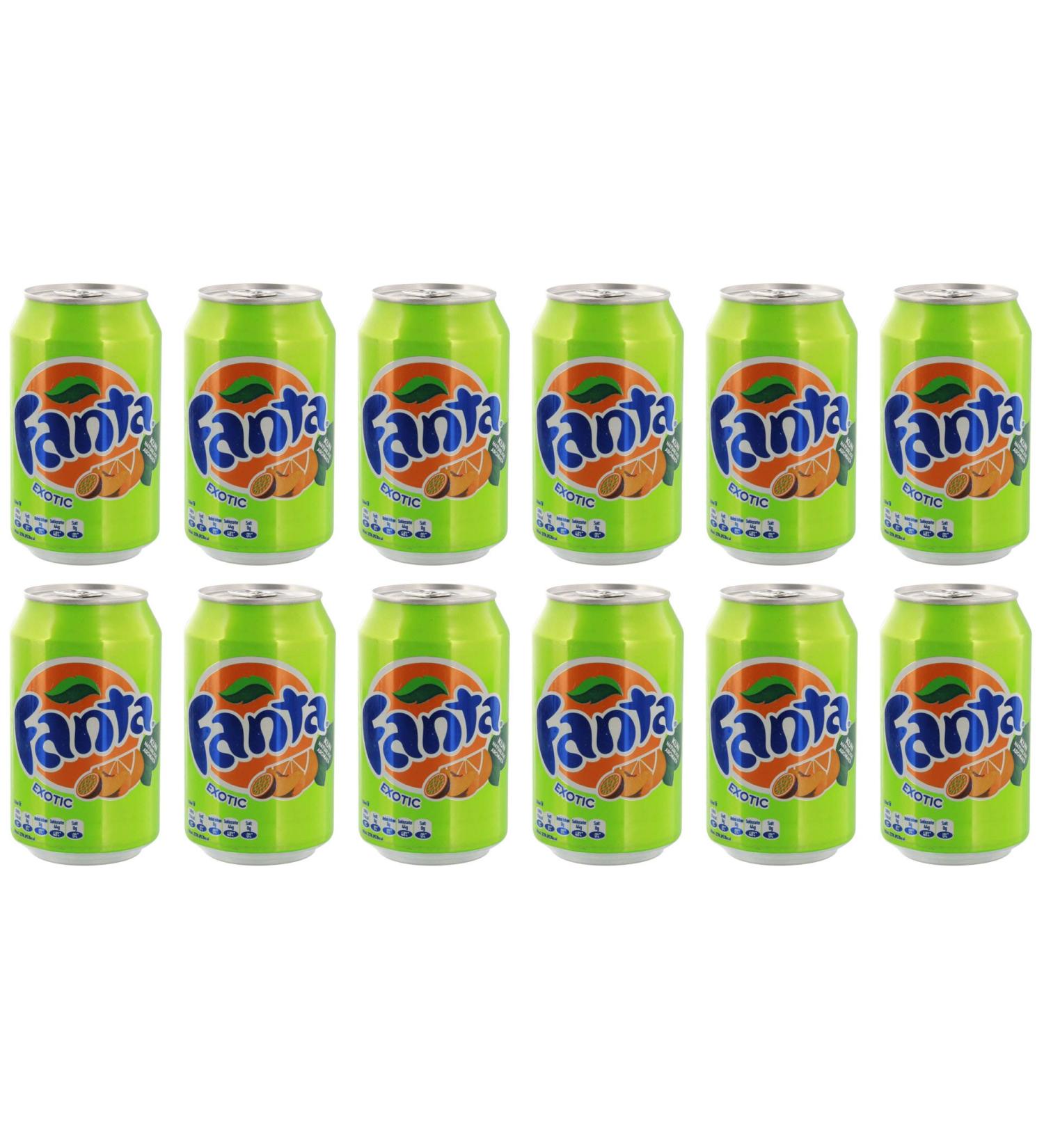  Fanta Fanta Exotic 330 ml - Pack of 12 - Buy Online on GoSupps.com