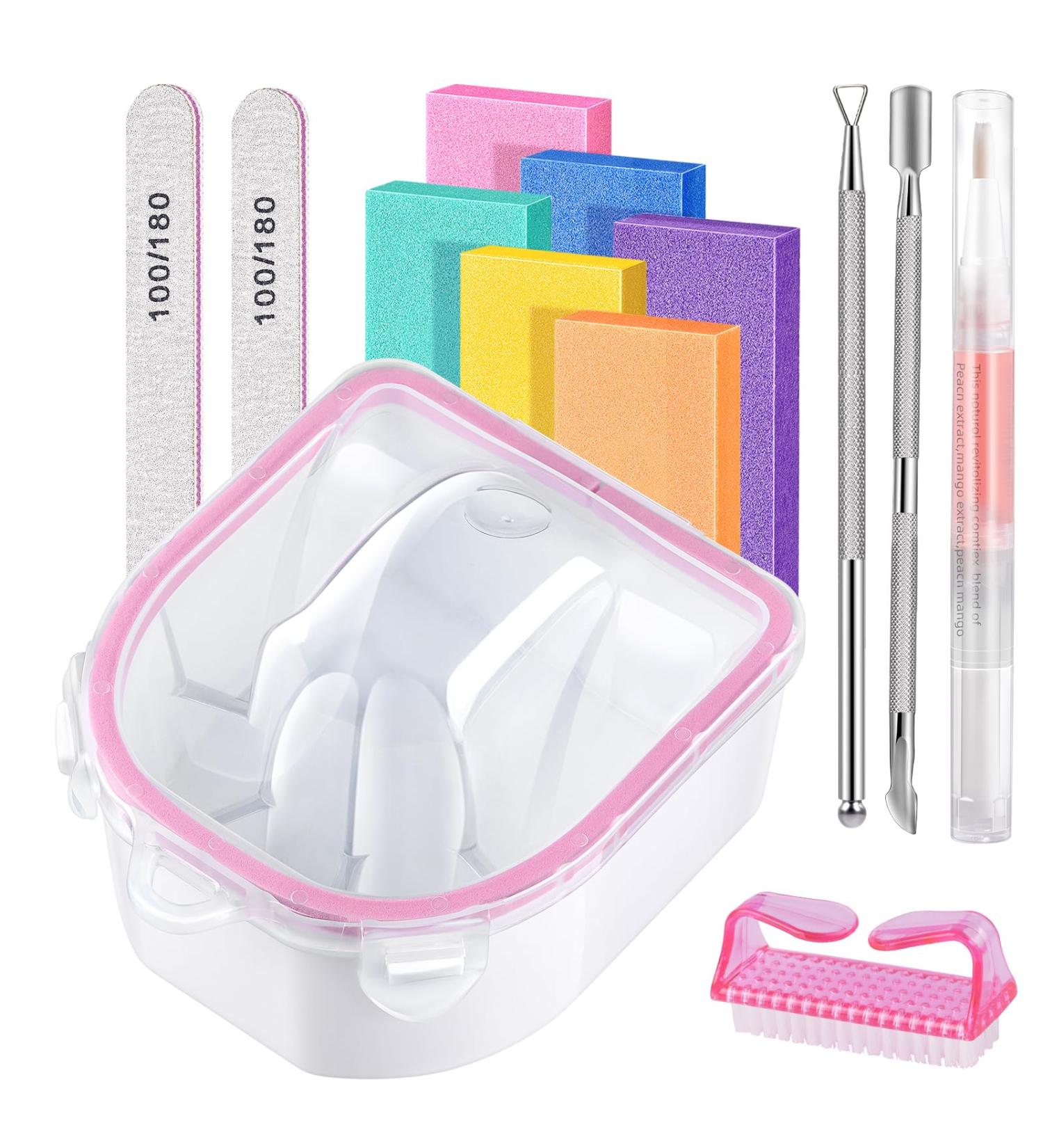 IKOCO Nail Soaking Bowl Kit - Ultimate Nail Soak Off Dip Powder Gel Remover with Manicure Tools & Accessories for Perfect Nails - Buy Online on GoSupps.com