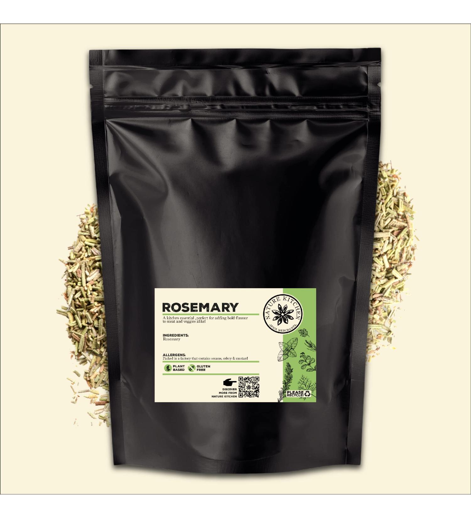  Nature Kitchen Nature Kitchen Rosemary 350g Gluten Free & Vegan Spices & Herbs Daily Cooking Blends for Marinades Sauces Frying Baking or Grilling - Buy Online on GoSupps.com