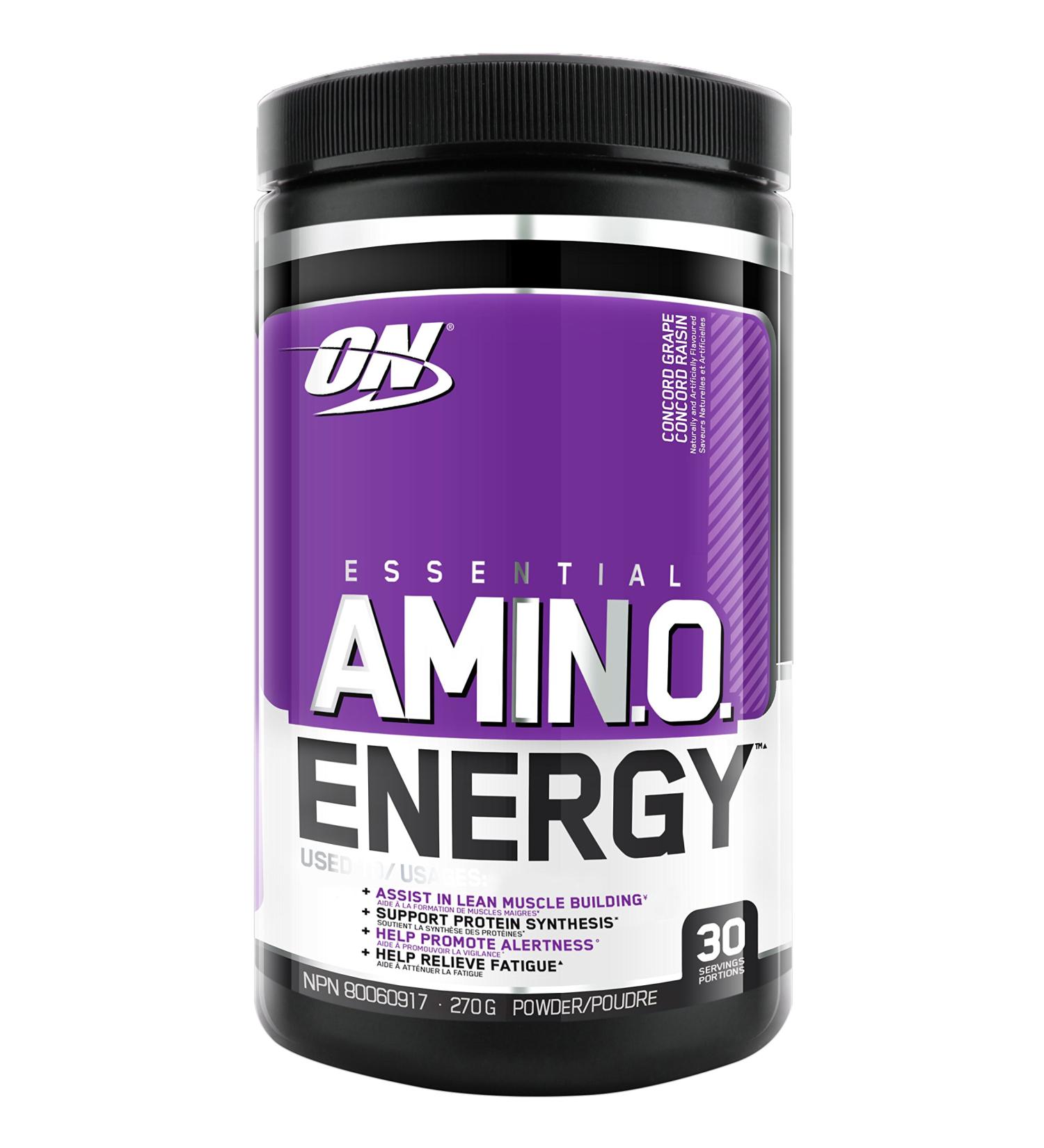 OPTIMUM NUTRITION ESSENTIAL AMINO ENERGY Concord Grape Preworkout and Essential Amino Acids with Green Tea and Green Coffee Extract 30 Servings 270.0 g (Pack of 1) - Buy Online on GoSupps.com