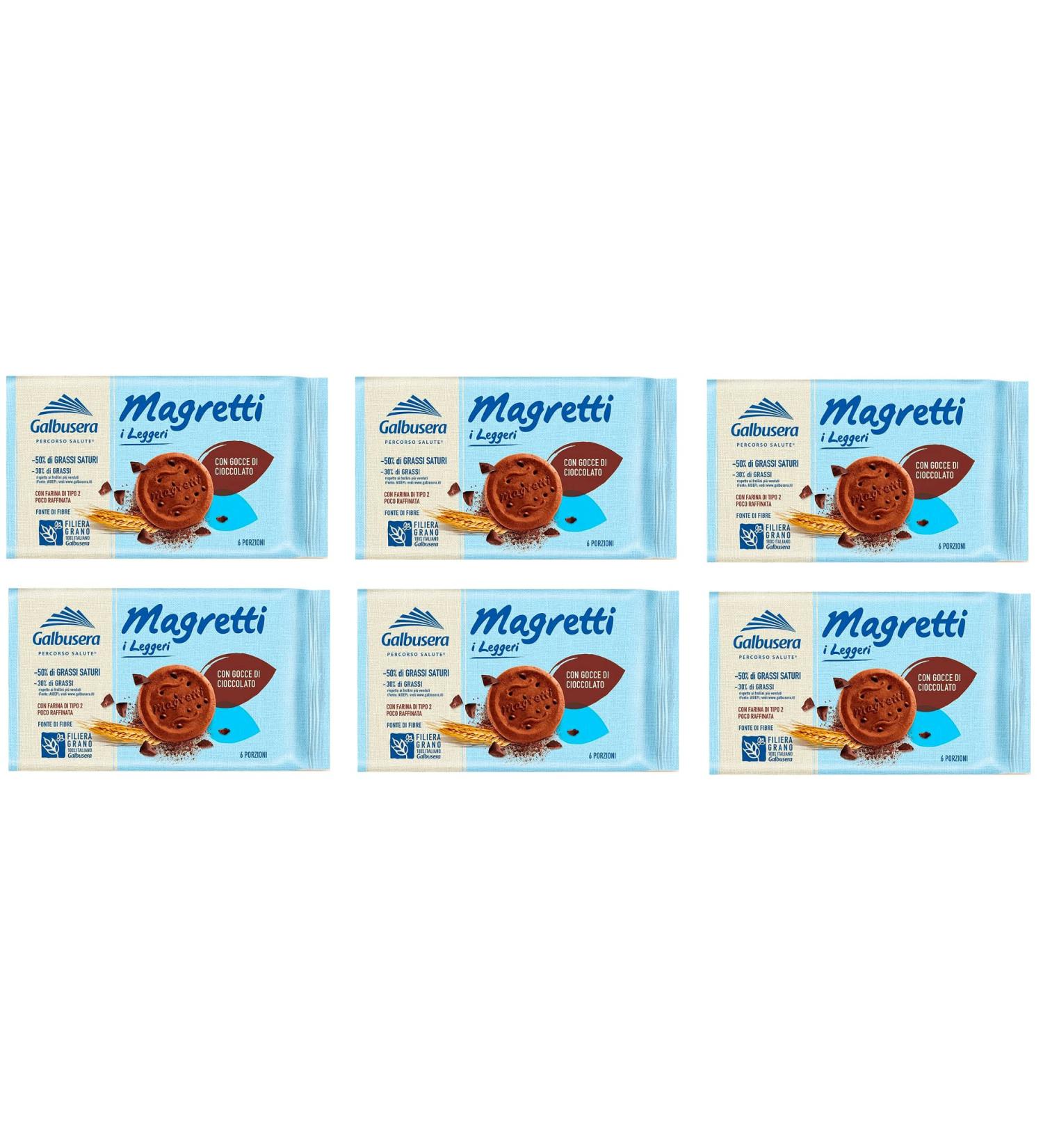  Galbusera Galbusera Magretti Chocolate Butter Cookies 160g (Pack of 6) - Buy Online on GoSupps.com