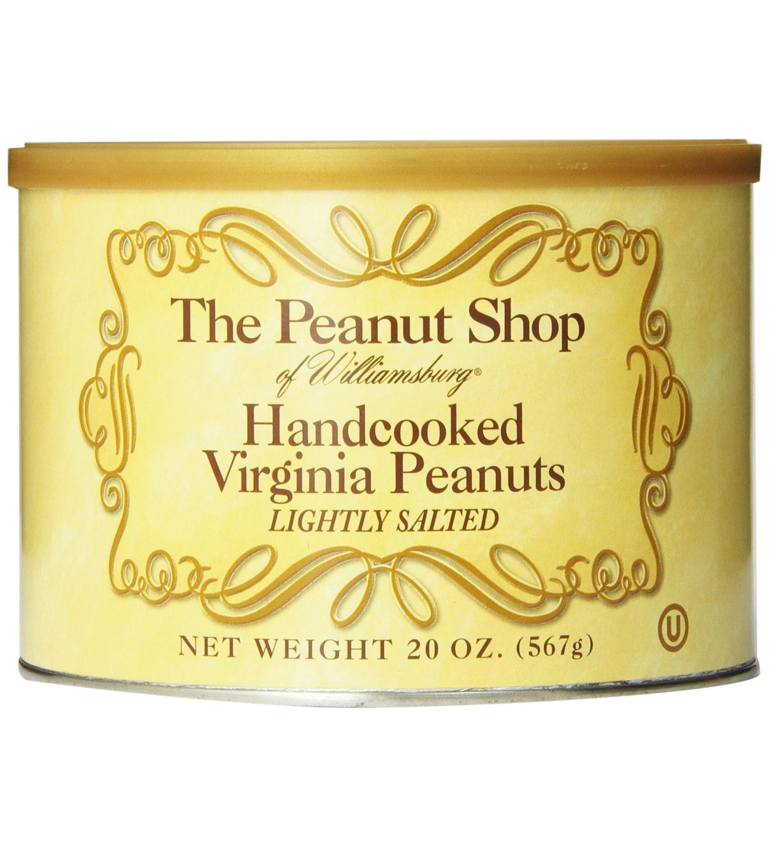 The Peanut Shop of Williamsburg Handcooked Virginia Peanuts - Lightly Salted - 20 oz - Buy Online on GoSupps.com
