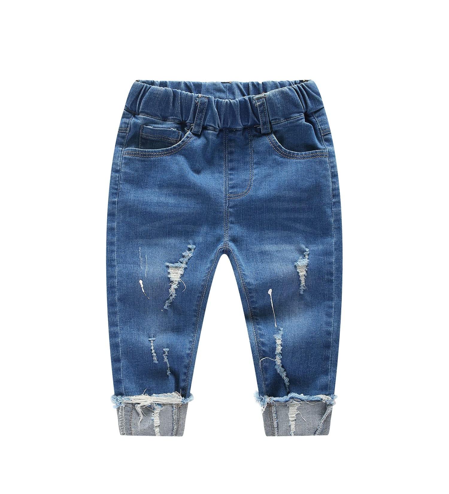 KIDSCOOL SPACE Baby Ripped Jean Toddler Pants 4-5 Years Blue - Buy Online on GoSupps.com