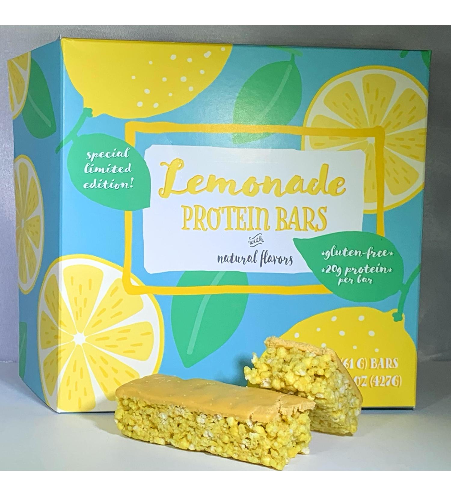 Proti King Zesty Lemonade Protein Bars - Gluten Free 20g Protein 7-Pack | Being Well Essentials - Buy Online on GoSupps.com