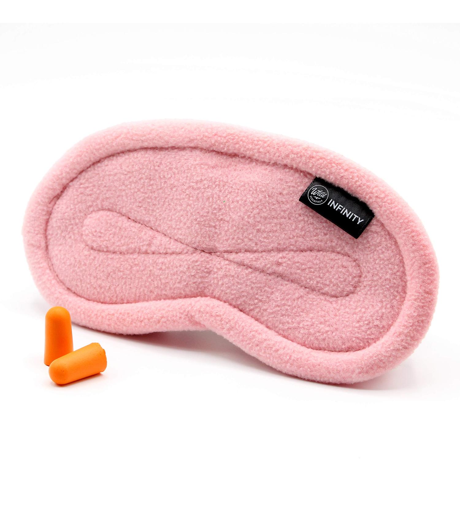 Wild Essentials Infinity Fleece Luxury Sleep Mask in Peacefully Pink - Buy Online on GoSupps.com