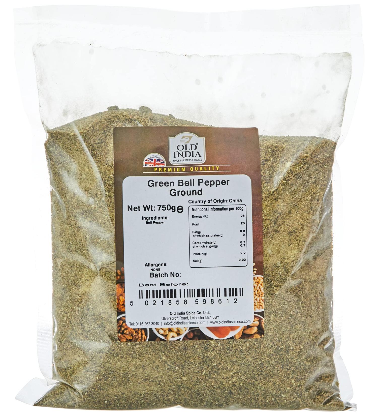 Old India Green Bell Pepper Ground 750g - Buy Online on GoSupps.com
