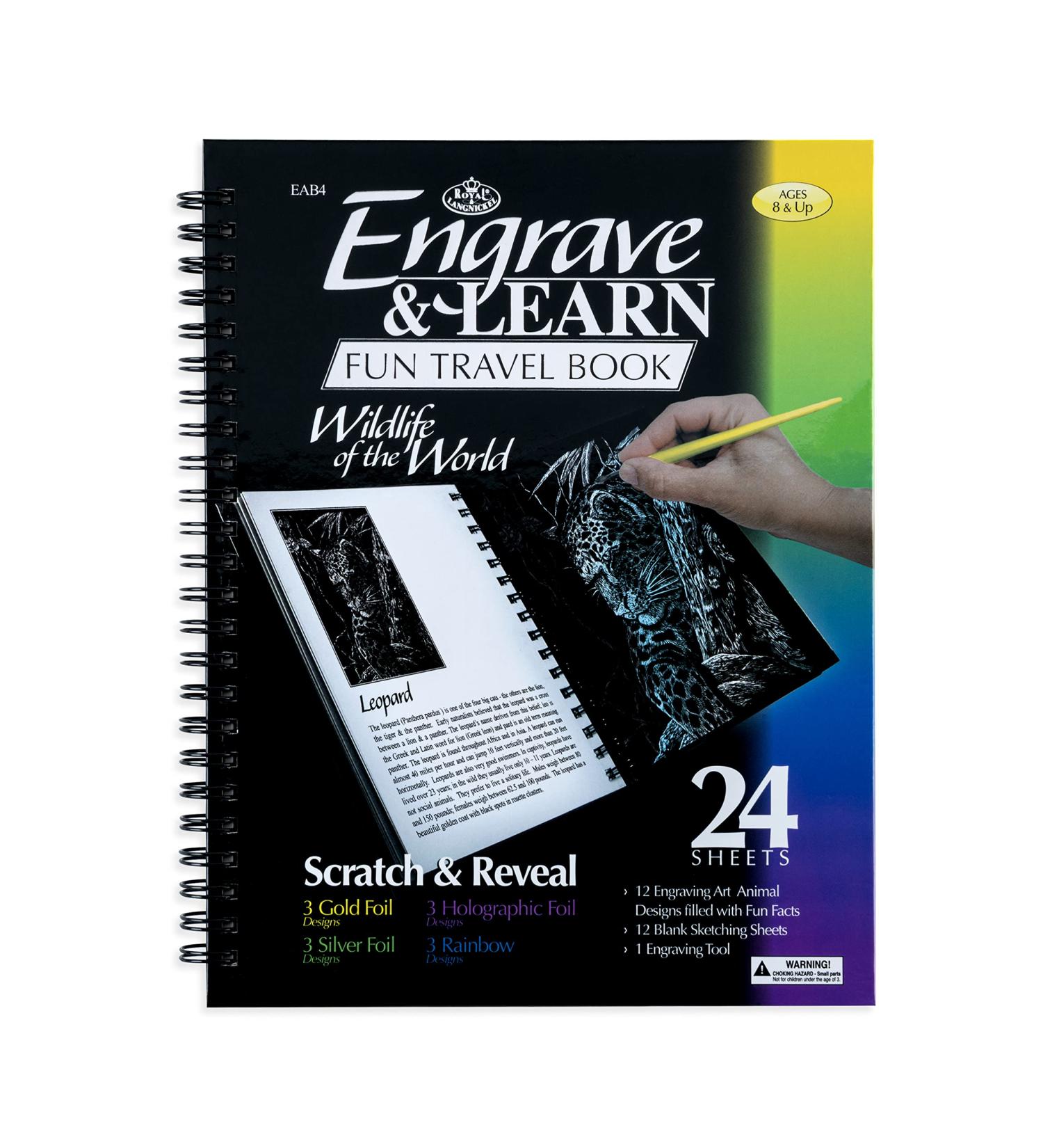 Royal & Langnickel Engraving Art Booklet - Wildlife of The World | Shop Now - Buy Online on GoSupps.com