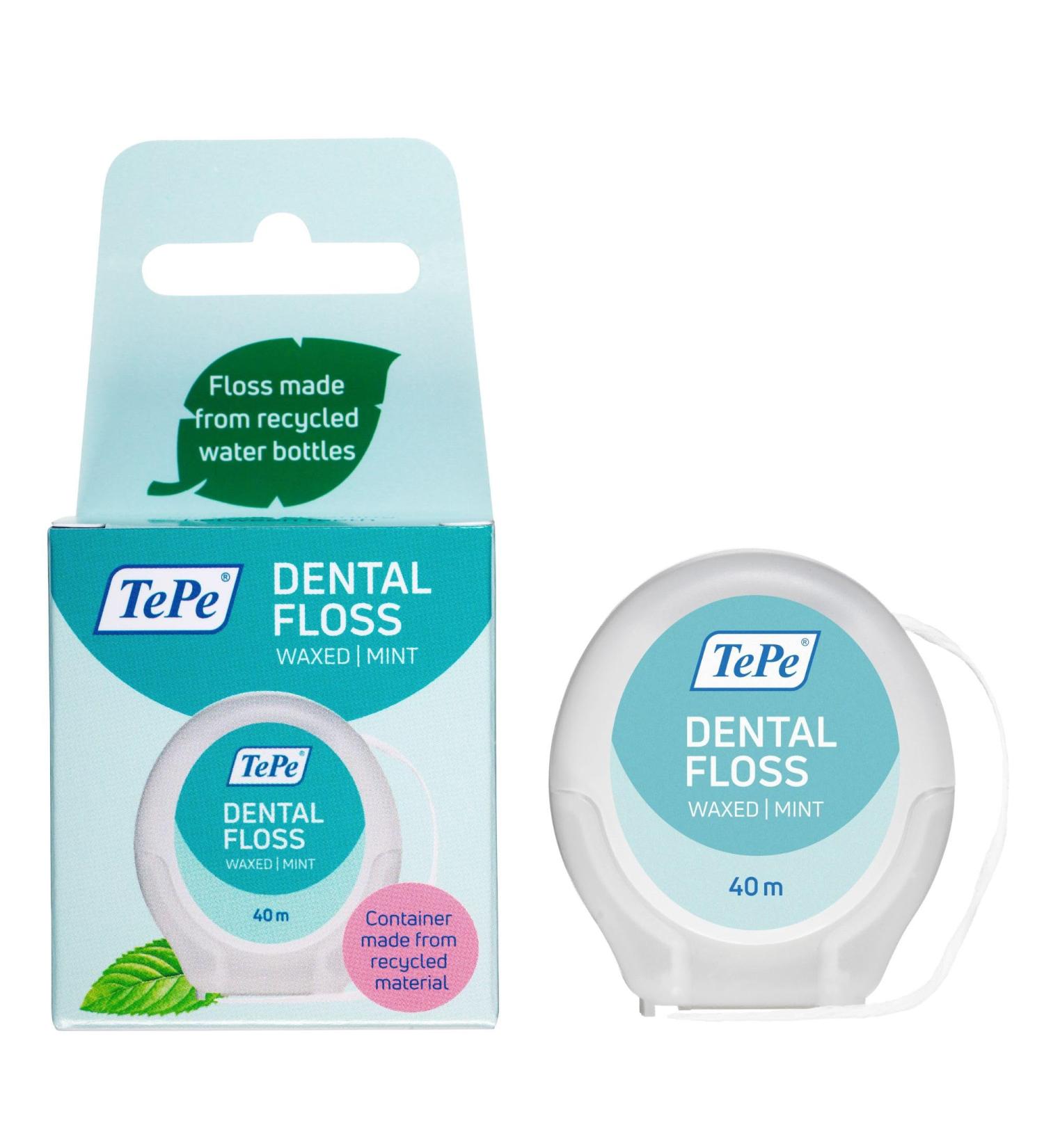 TePe Dental Floss pfas Free Floss Multiple Threads and Increase Surface for a Gentle and efficient Cleaning Between Teeth for no to Narrow Gaps