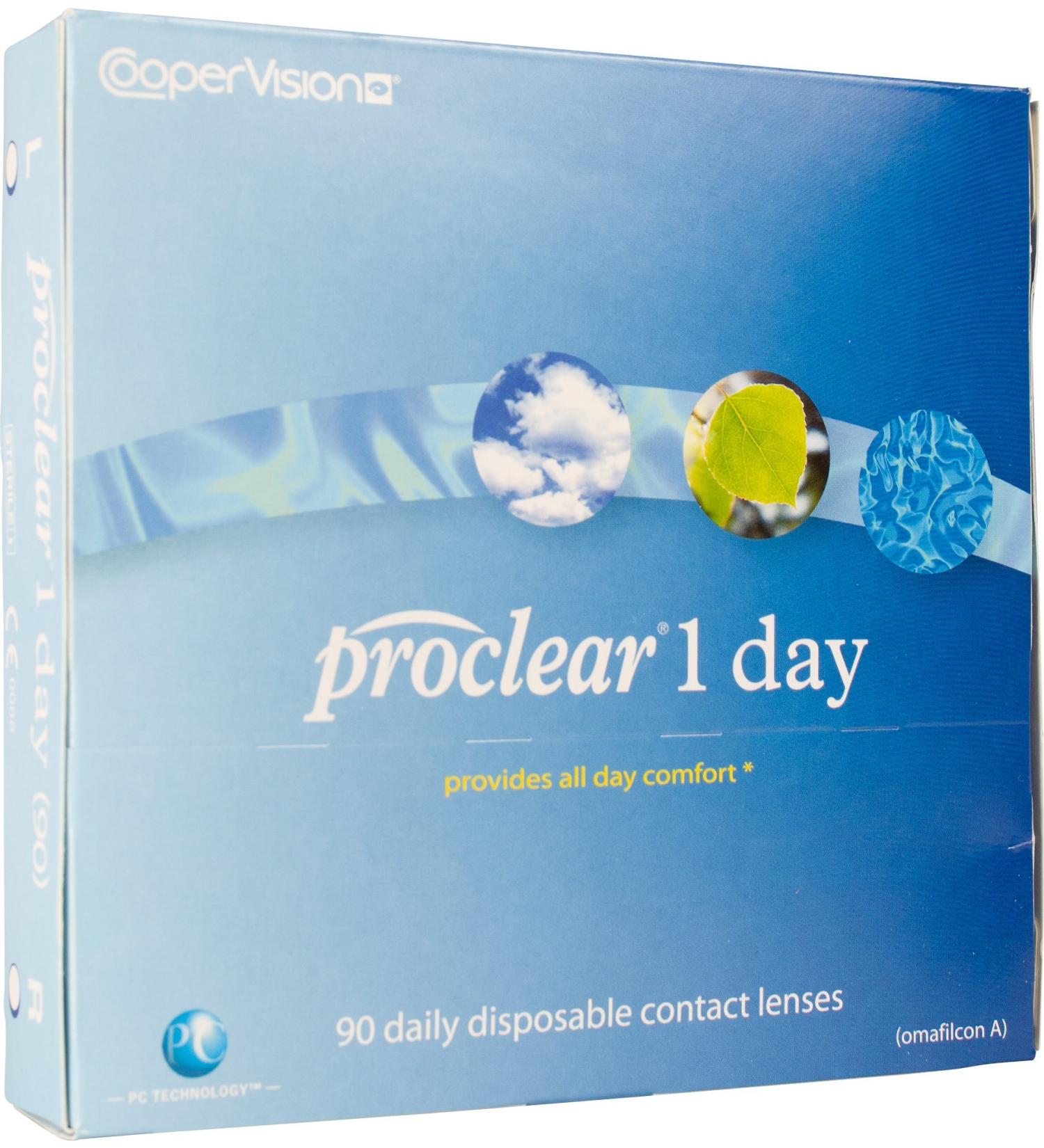 Proclear 1 day daily lenses 30 pieces/BC: 8.7 mm/DIA: 14.2 / -3.00 diopters