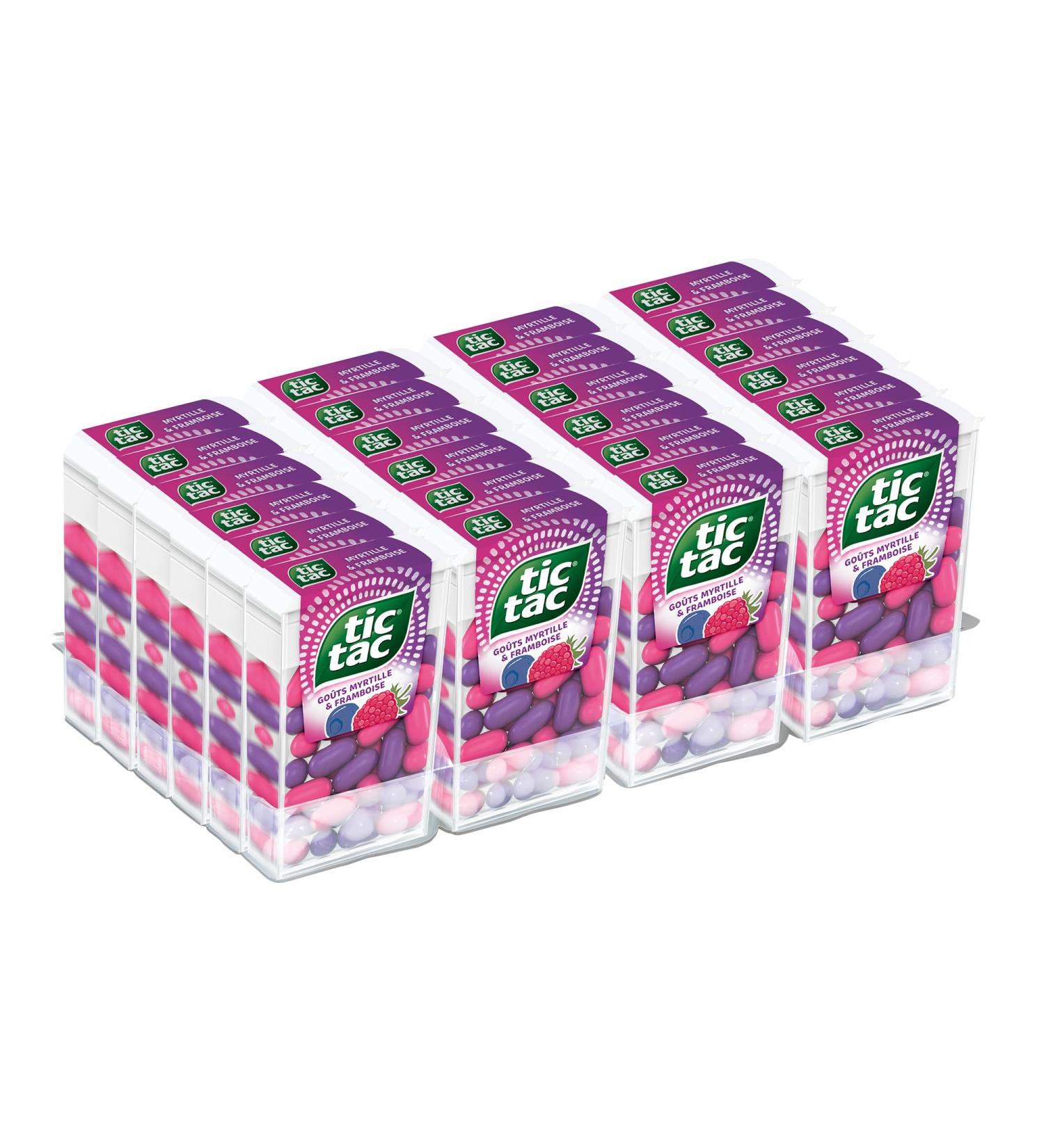TicTac Go ts Framboise et Myrtille - Bonbons sucr s aux fruits - Format de Poche - 24 boites x 18g - Buy Online on GoSupps.com