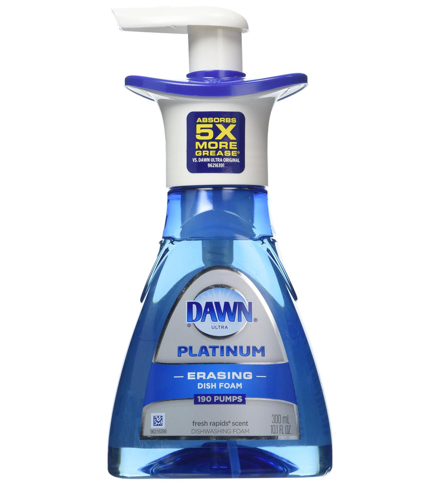 Dawn Platinum Dishwashing Foam, Fresh Rapids, 10.1 Ounce