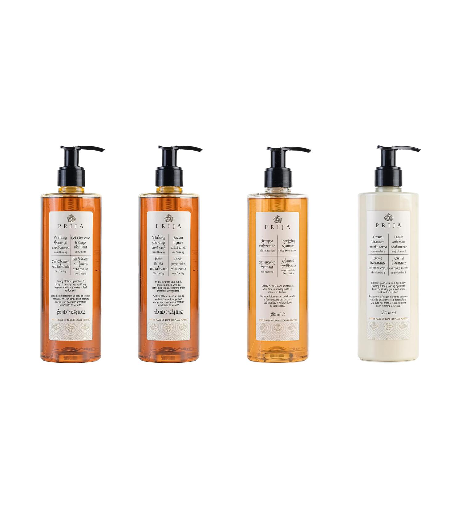 Prija XL Set Soap with Ginseng Handwash Shower Gel Shampoo Body Moistruriser - Buy Online on GoSupps.com