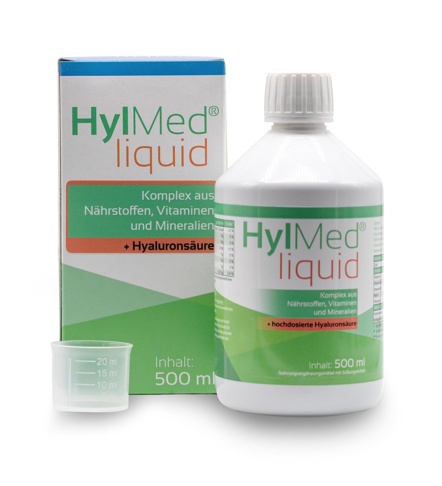 Buy Hylmed Ha Liquid - High-Dose Hyaluron Drink with Collagen Zinc & Vitamins | 500ml for 50-Day Supply | International Shipping Available - Buy Online on GoSupps.com