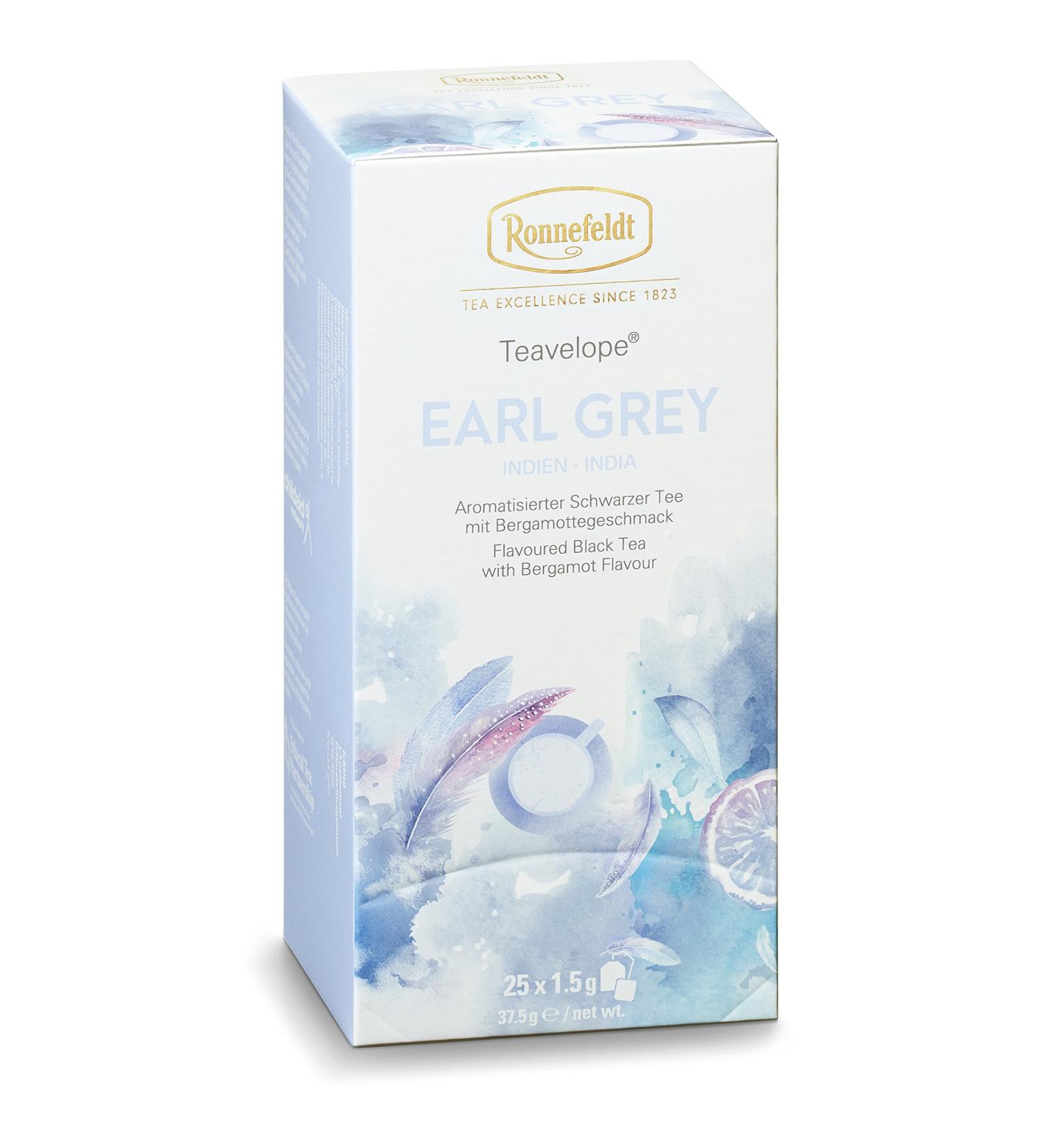 Ronnefeldt Ronnefeldt Earl Grey Pack of 25 Flavored Black Tea Bags 5 x 38g