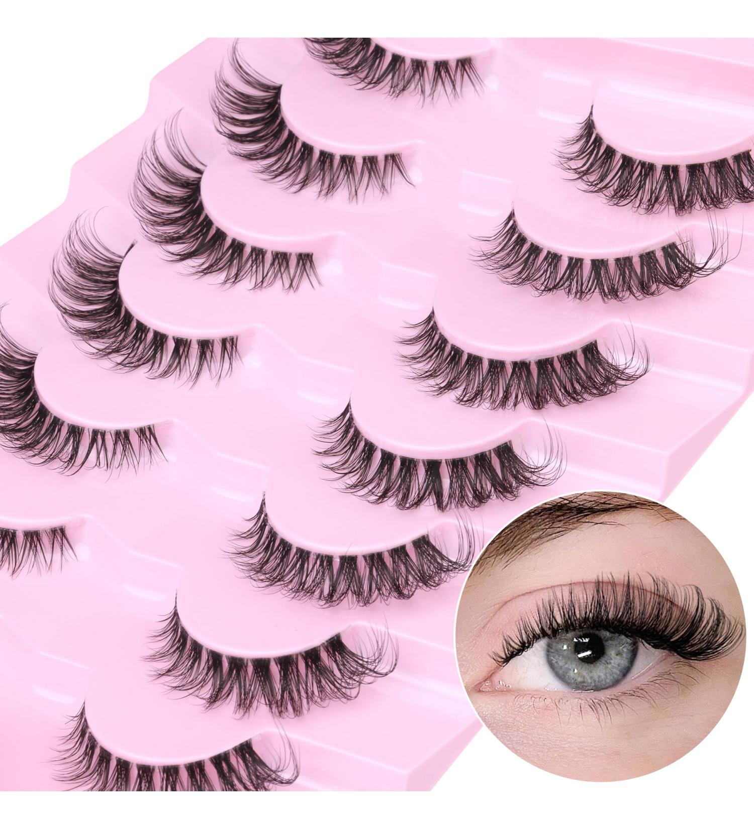 Shop Lvmixwig Cat Eye Artificial Eyelashes | Natural Look False Eyelash Extensions for Stunning Eyes - International Shipping Available - Buy Online on GoSupps.com