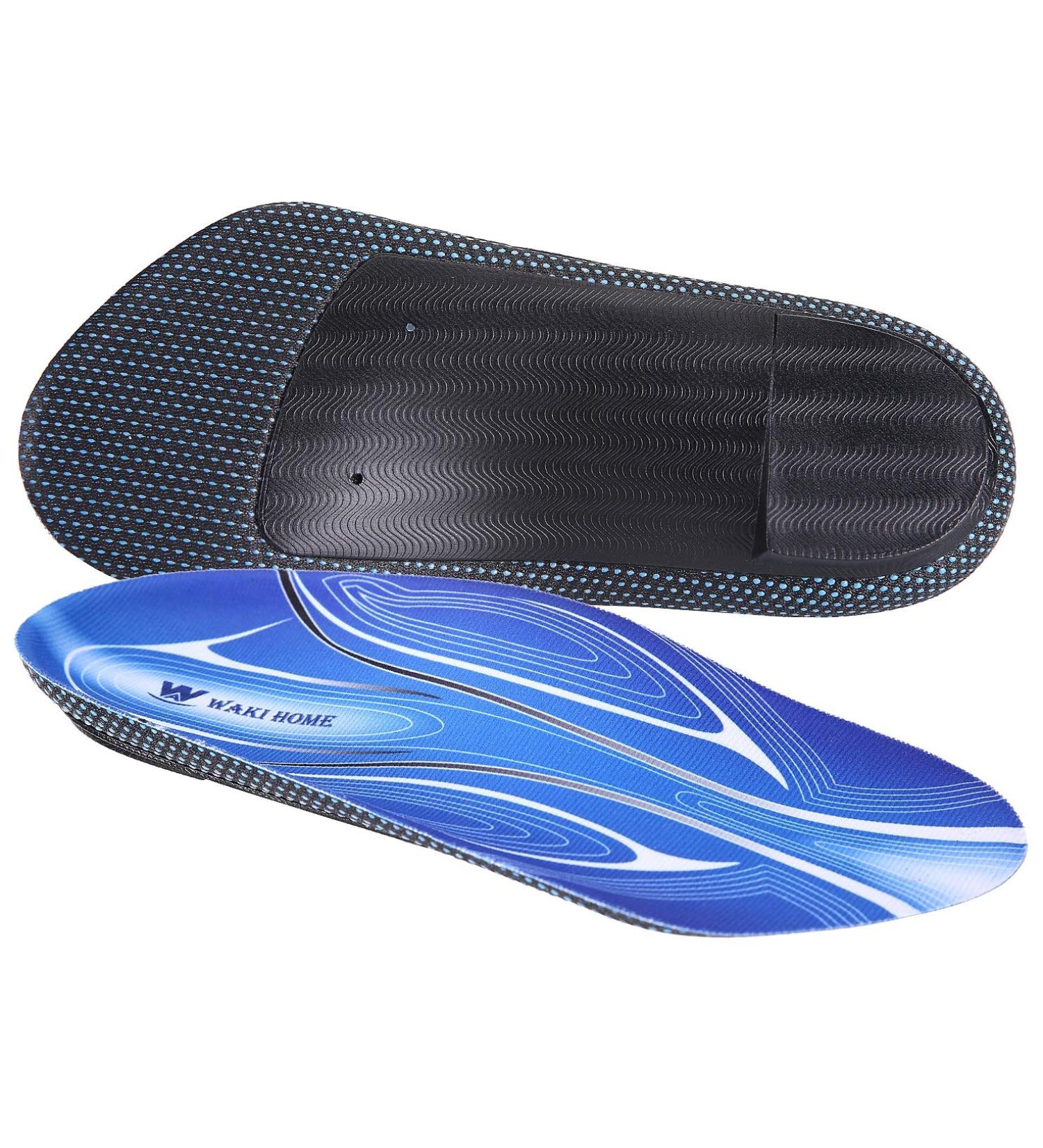 Orthotic Insoles with Arch Support for Flat Feet & Plantar Fasciitis - Comfortable 3/4 Length Inserts for Men & Women - US Size 5-6.5 - Buy Online on GoSupps.com