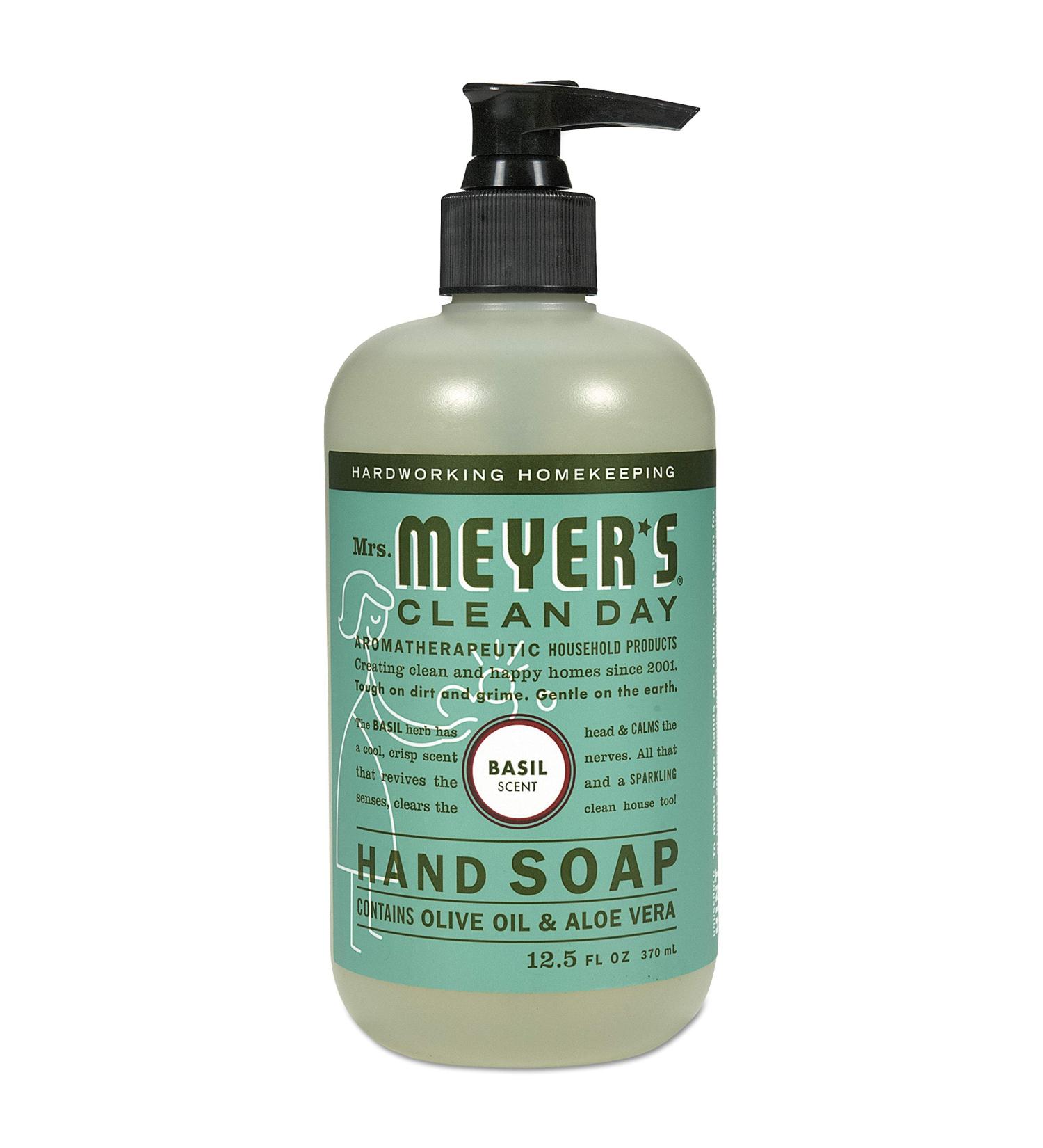 Mrs. Meyer'S Hand Soap Liq Basil 12.5 Fz