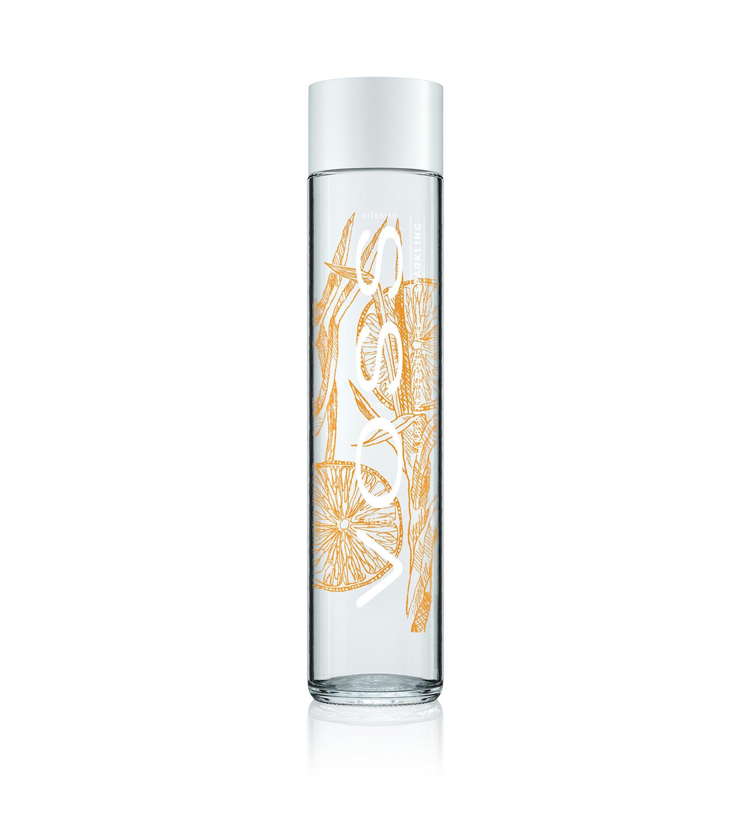 VOSS - Mandarin and Lemon - Sparkling Water - Glass Bottle - 375 ml (Pack of 6)