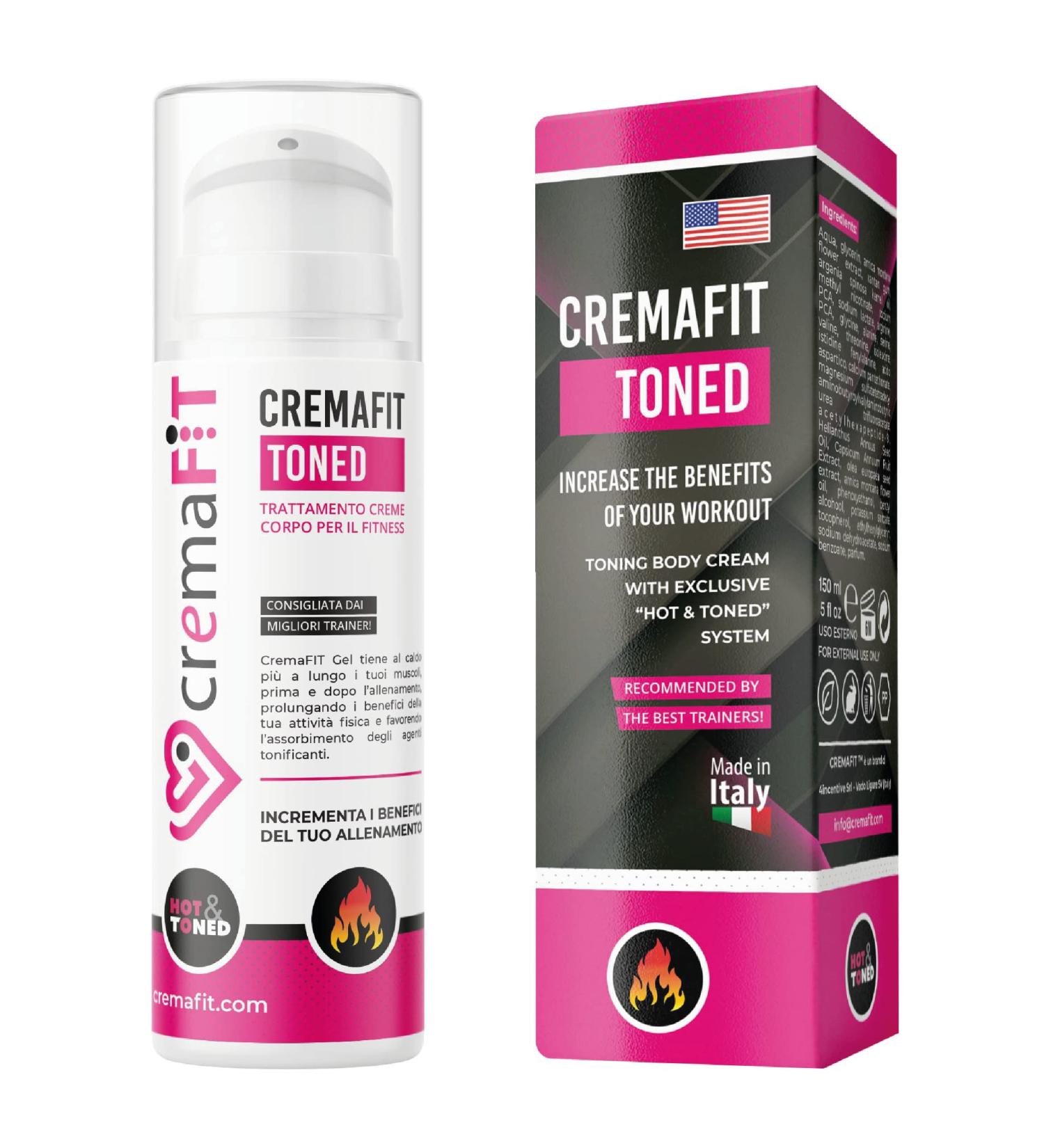 CREMAFIT TONED - Reduce Fat & Cellulite for Legs & Buttocks | 150ml International Shipping - Buy Online on GoSupps.com