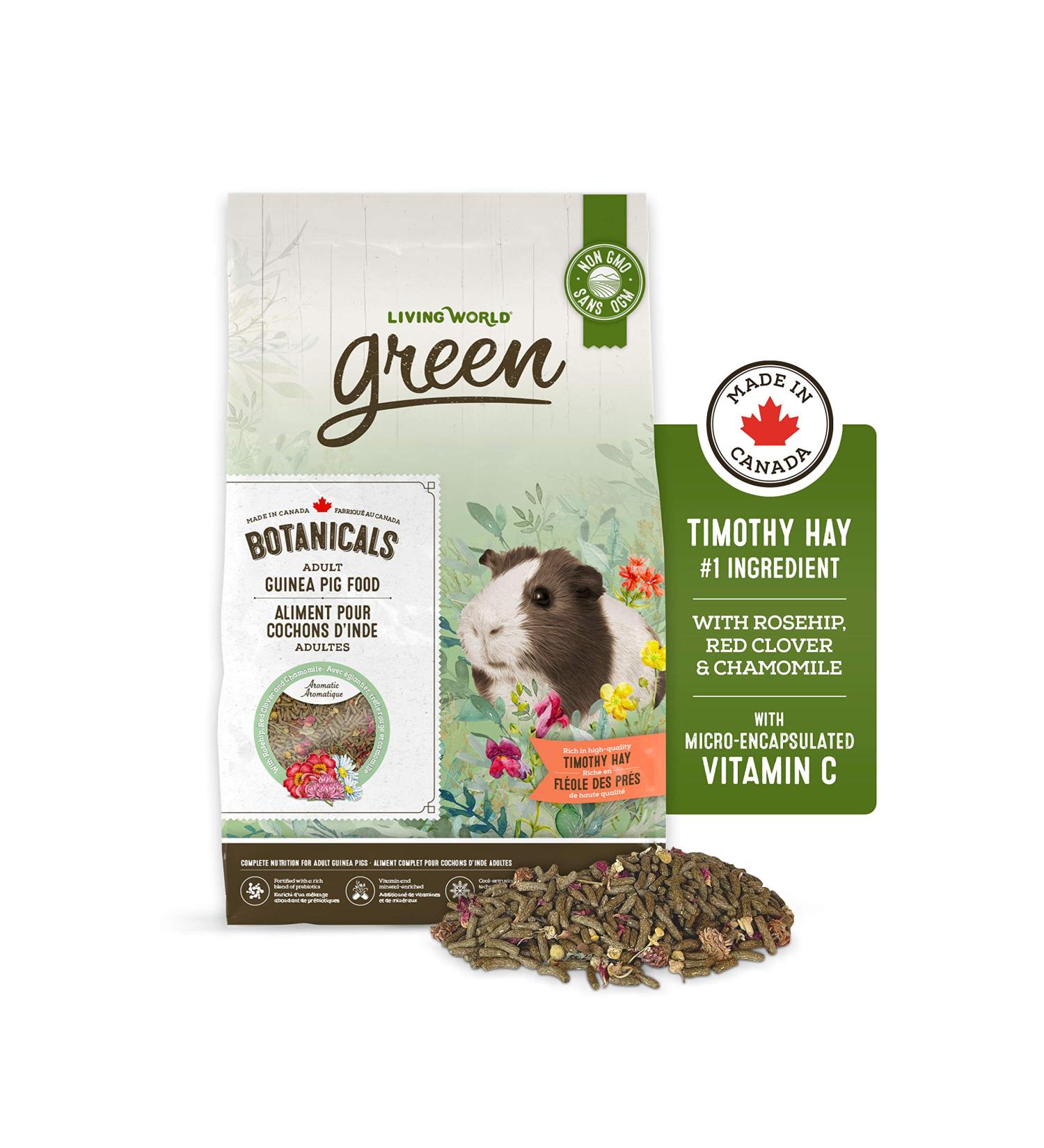 Living World Green Botanicals Adult Guinea Pig Food 2.75 kg (6 lb) - Buy Online on GoSupps.com