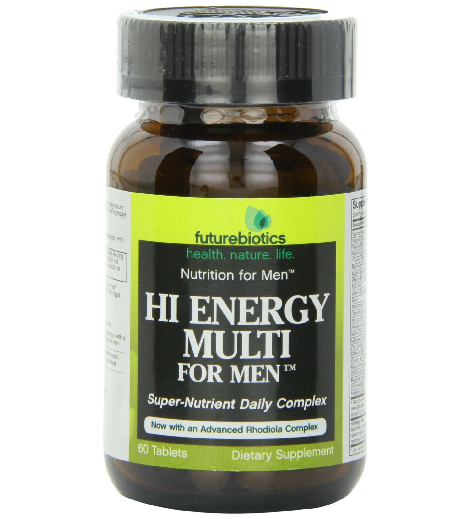 FutureBiotics Hi Energy Multi for Men - 60 Tablets | Boost Vitality & Performance - Buy Online on GoSupps.com