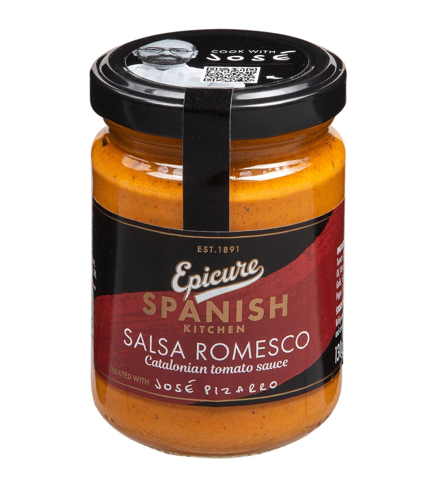 Epicure Spanish Kitchen with Jos Pizarro Salsa Romesco Sauce 130 g (Pack of 1) - Buy Online on GoSupps.com