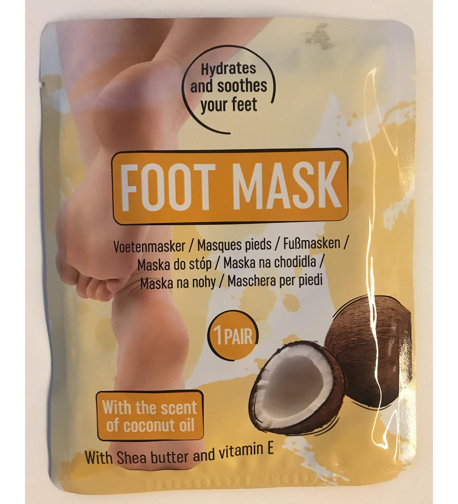 Set of 2 Avocado Foot Masks with Shea Butter and Vitamin E