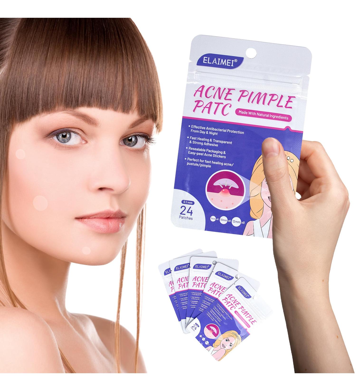 Acne Pimple Patch - 120 Pack Clear Zit Patches with Tea Tree & Calendula Oil | 3 Sizes for Face & Body - Buy Online on GoSupps.com