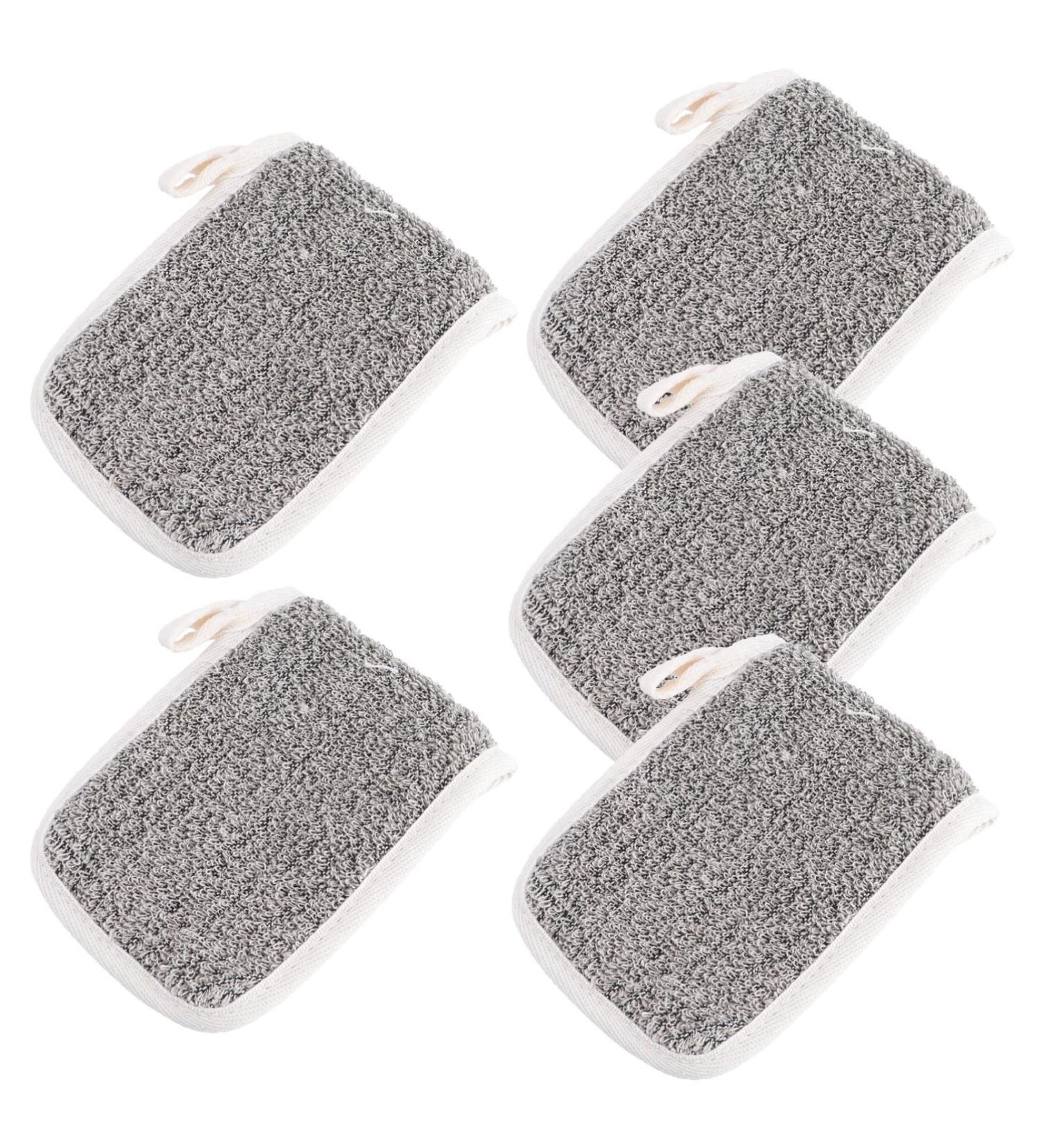 Gogogmee 5pcs Flip Soap Foam Net Soap Foaming Pouches Foam Net Soap Storage Khaki Cotton Linen - Buy Online on GoSupps.com