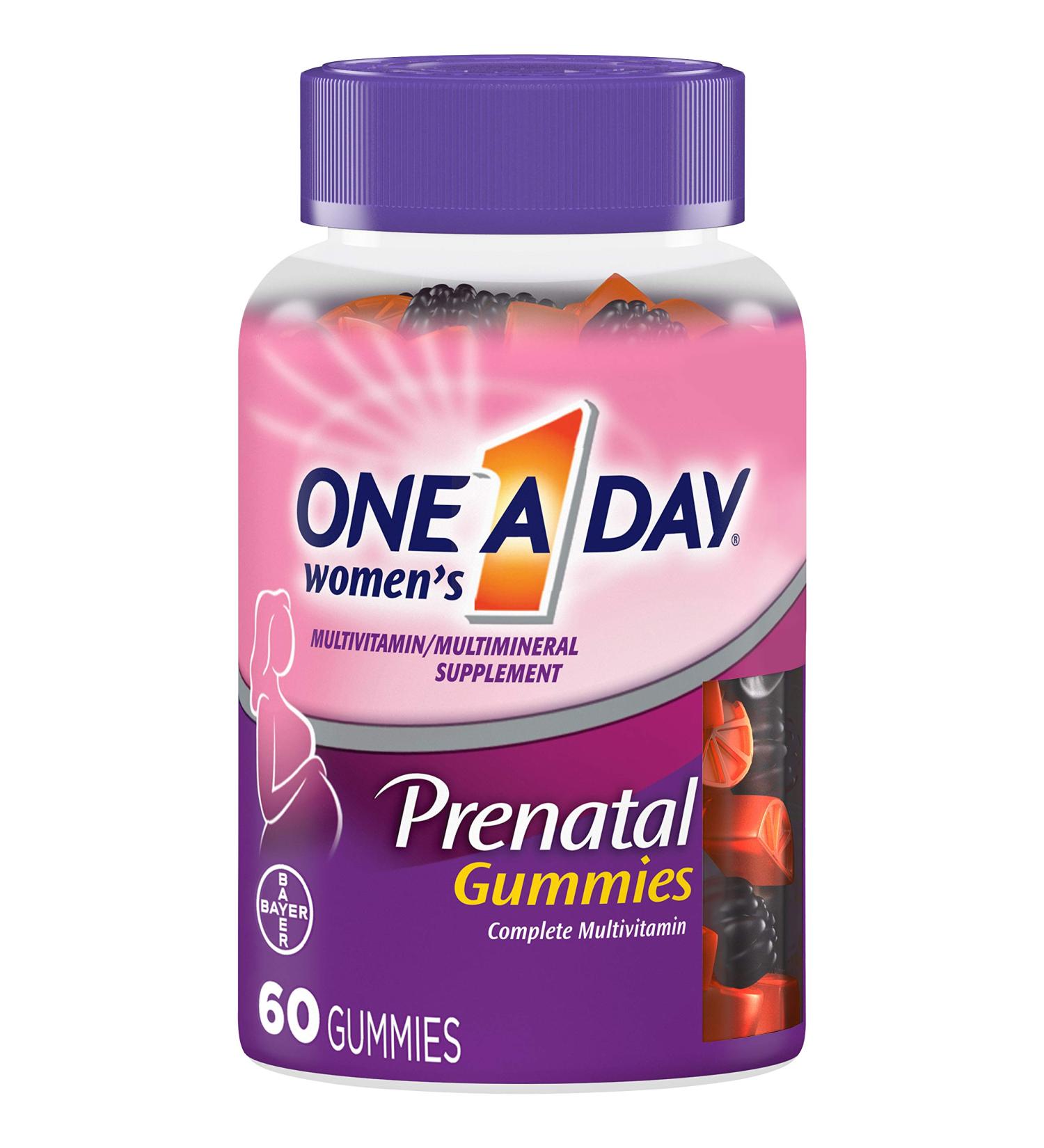 One A Day Women's Prenatal Gummies - 60 Count (Pack of 1) | Essential Prenatal Nutrition - Buy Online on GoSupps.com