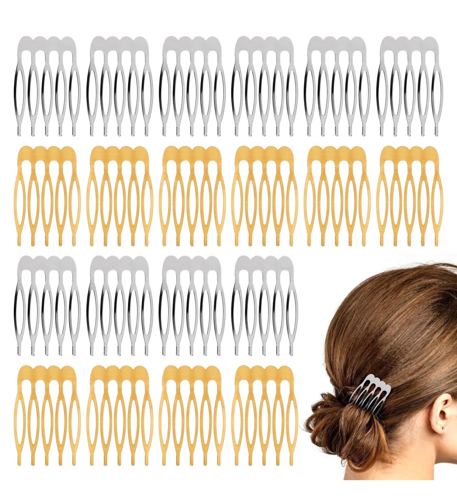 Prasacco 20-Piece Metal Side Combat Hair Feasts - Small Hair Clips & Jewelry for Fine Hair Perfect for Weddings & Special Occasions - Buy Online on GoSupps.com