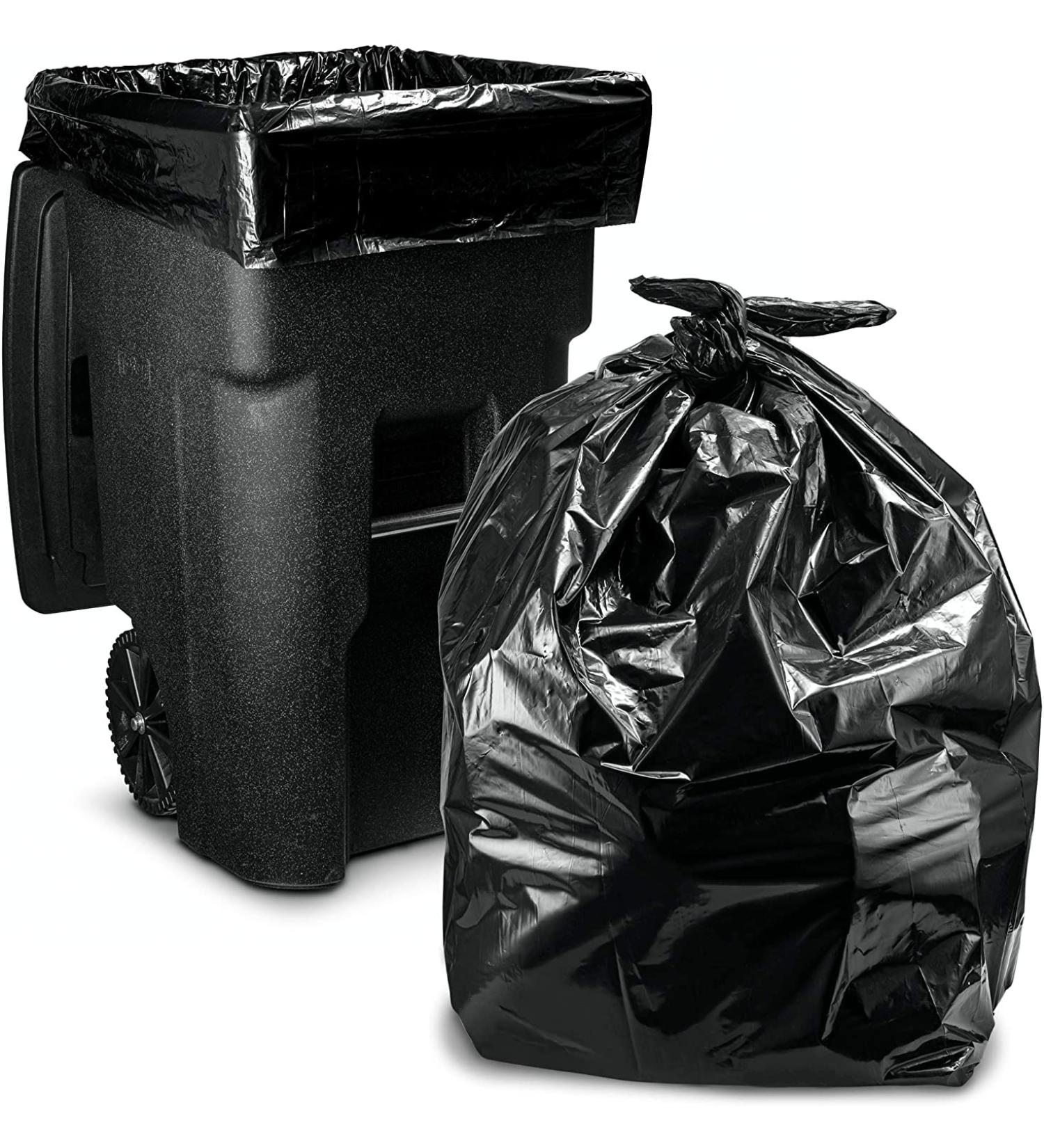 RTBQJ-AT Black Garbage Bags - 240L 50 Extra Large Strong & Durable for Home Garden & Office Use | International Shipping Available - Buy Online on GoSupps.com