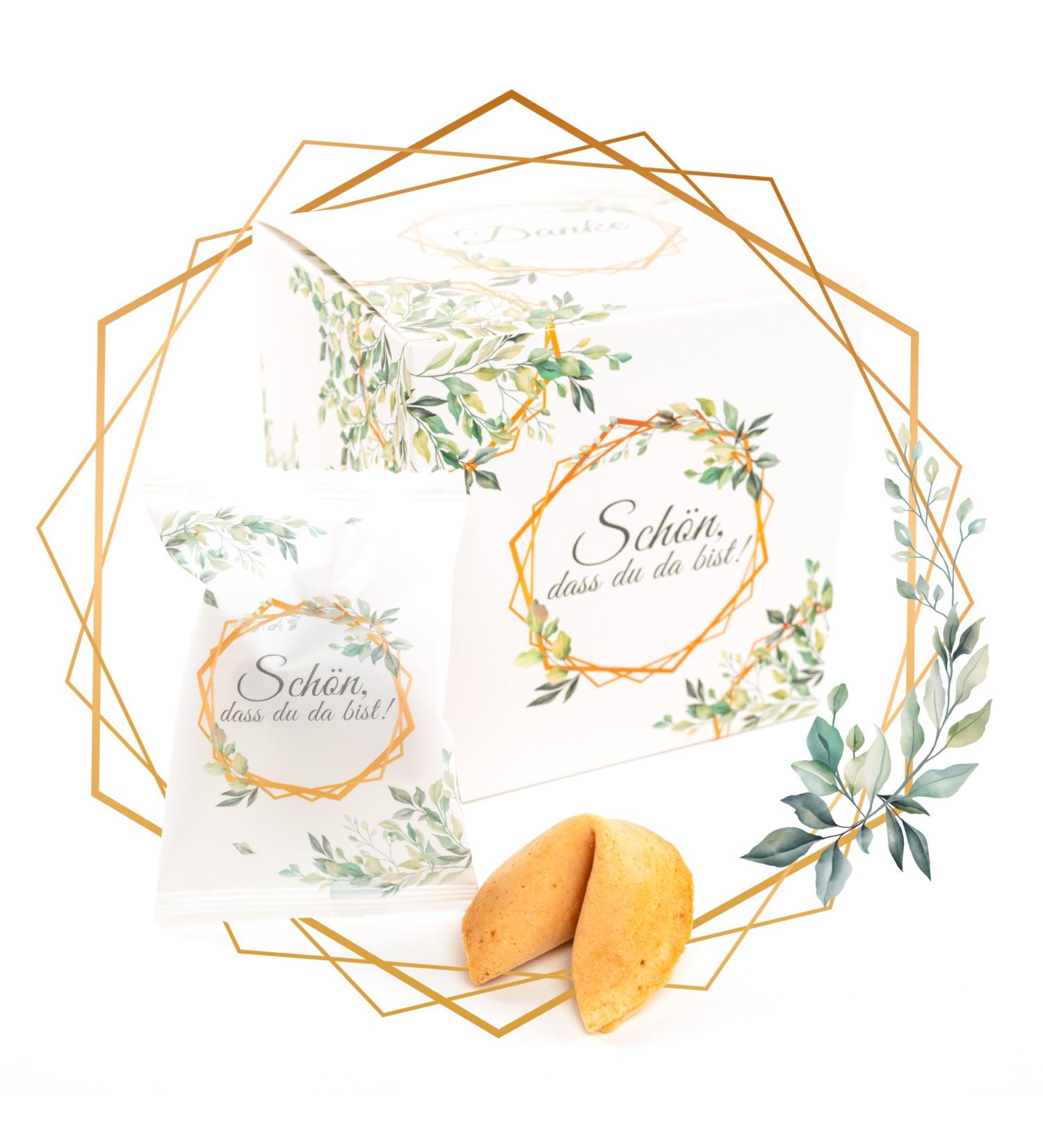 Buy Lucky Treat Eucalyptus Cookies - 12 Piece Box with Loving Messages | Perfect for Weddings & Baptisms | Made in Germany | International Shipping Available - Buy Online on GoSupps.com