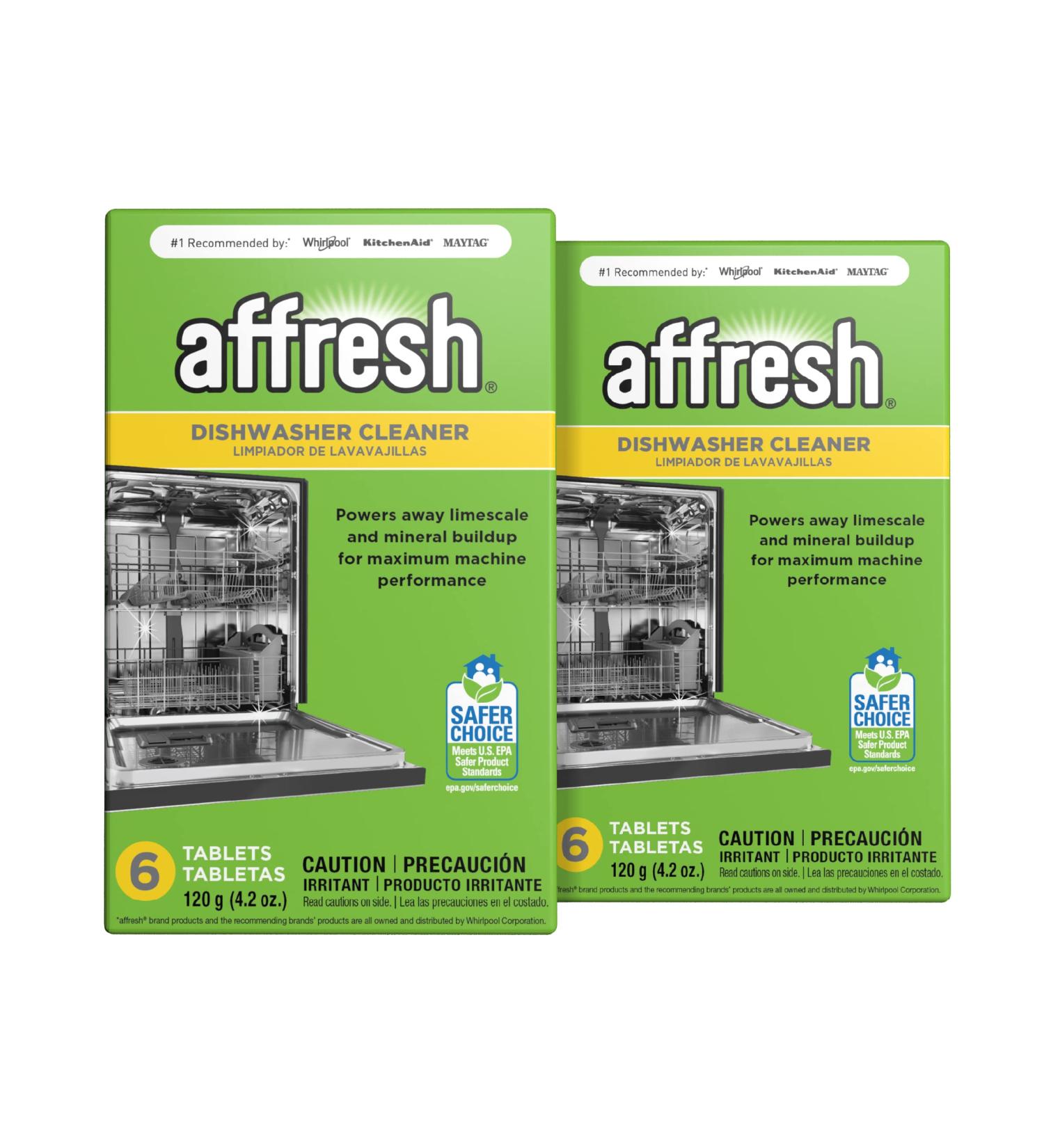 Affresh Dishwasher Cleaner 12 Tablets (2 Pack) - Removes Limescale and Odor Residue - Buy Online on GoSupps.com