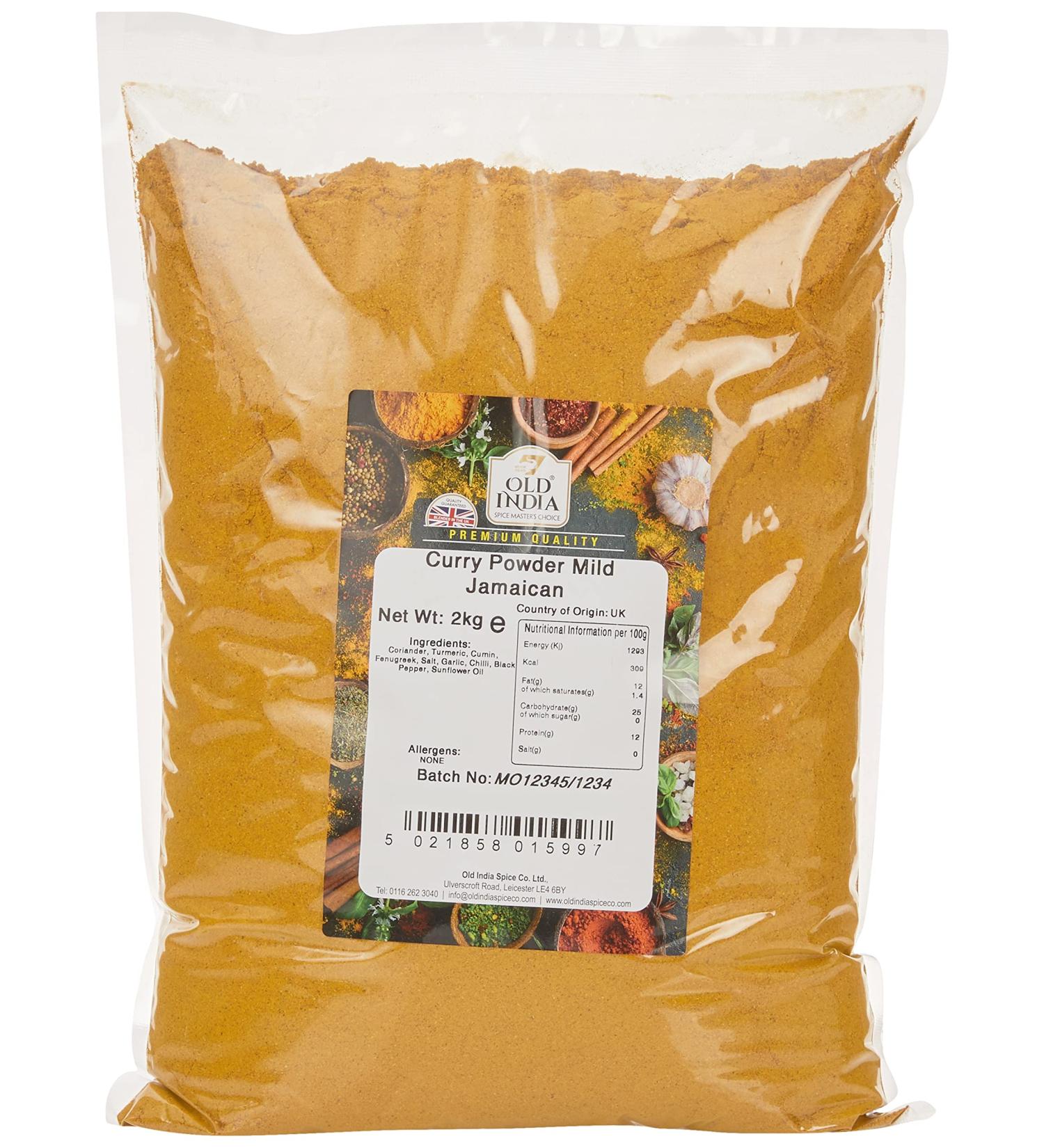 Old India Mild Jamaican Curry Powder 2kg - Authentic Blend (Pack of 1) - Buy Online on GoSupps.com