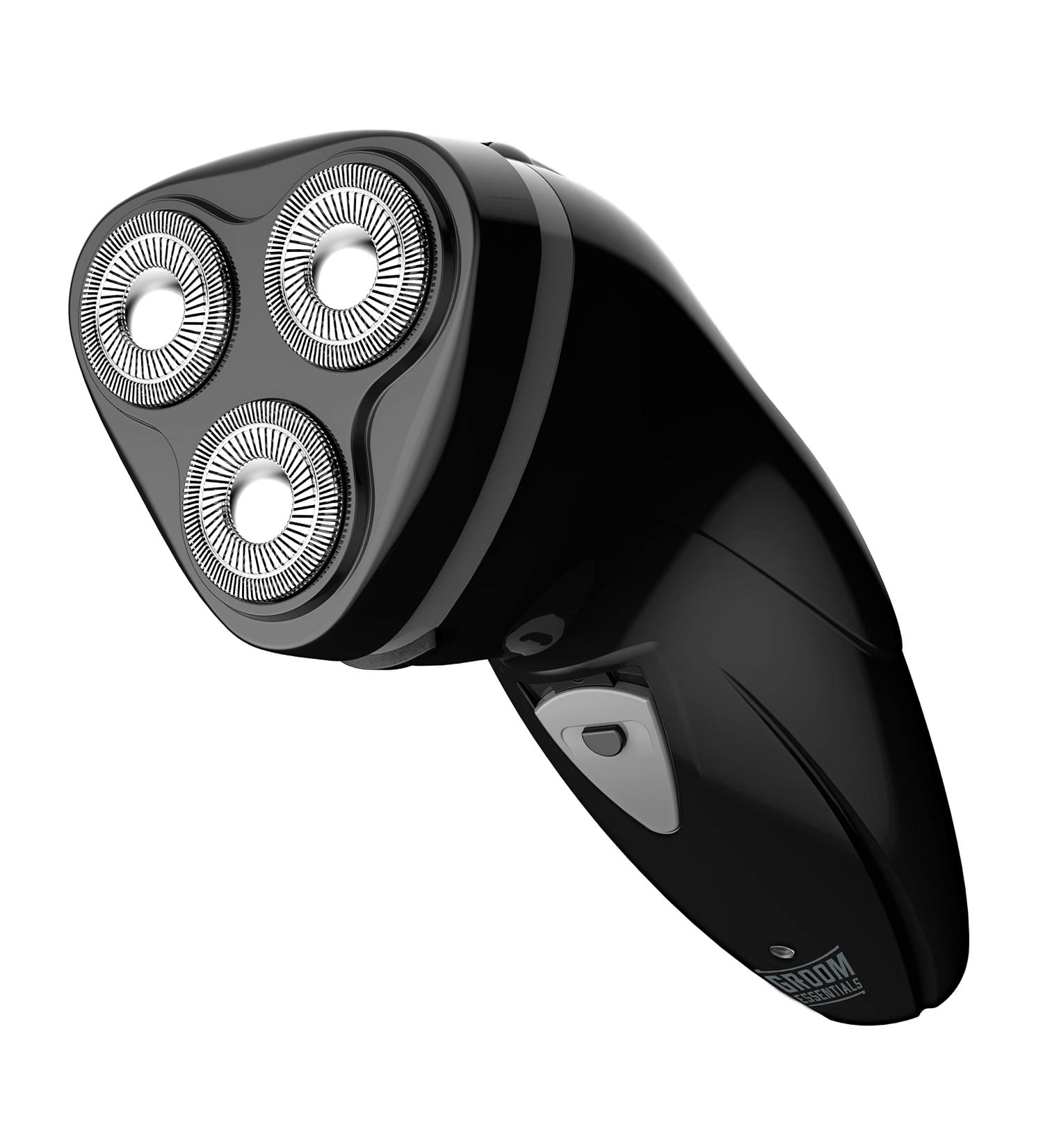 Groom Essentials 3D Rotary Electric Shaver for Men | Rechargeable Razor with Pop-up Trimmer | Ergonomic Dual Blade Guards 3 Floating Heads - Buy Now - Buy Online on GoSupps.com