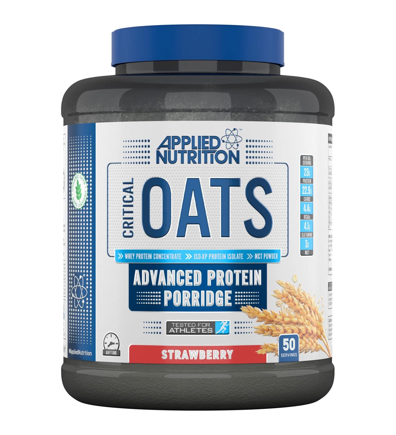  Applied Nutrition Applied Nutrition Critical Oats Protein Porridge Strawberry - Breakfast Protein Oats (3kg) (Strawberry) - Buy Online on GoSupps.com
