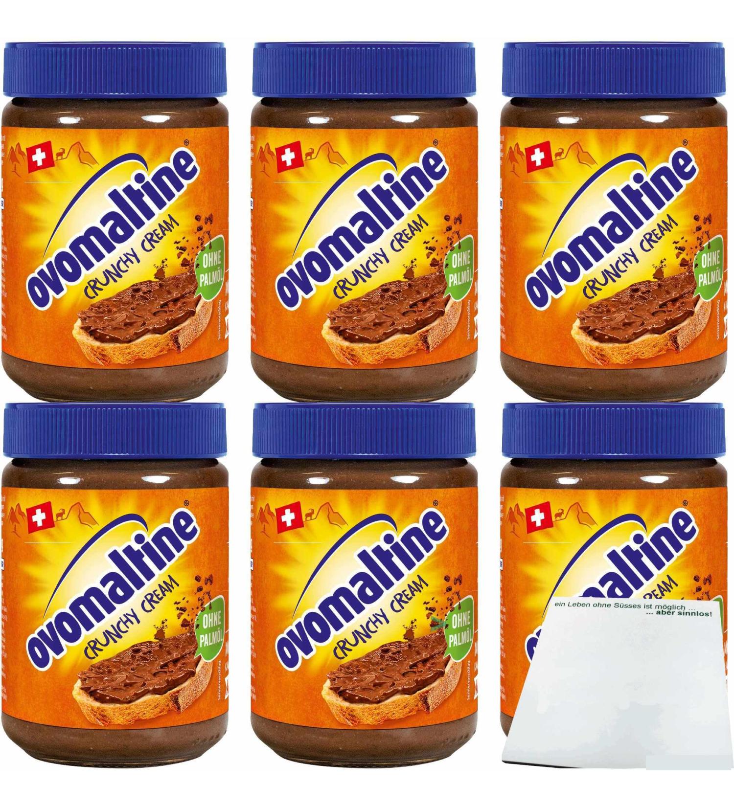 usy Lot de 6 cr mes crunchy Ovomaltine (6 x 380 g) + bloc usy - Buy Online on GoSupps.com