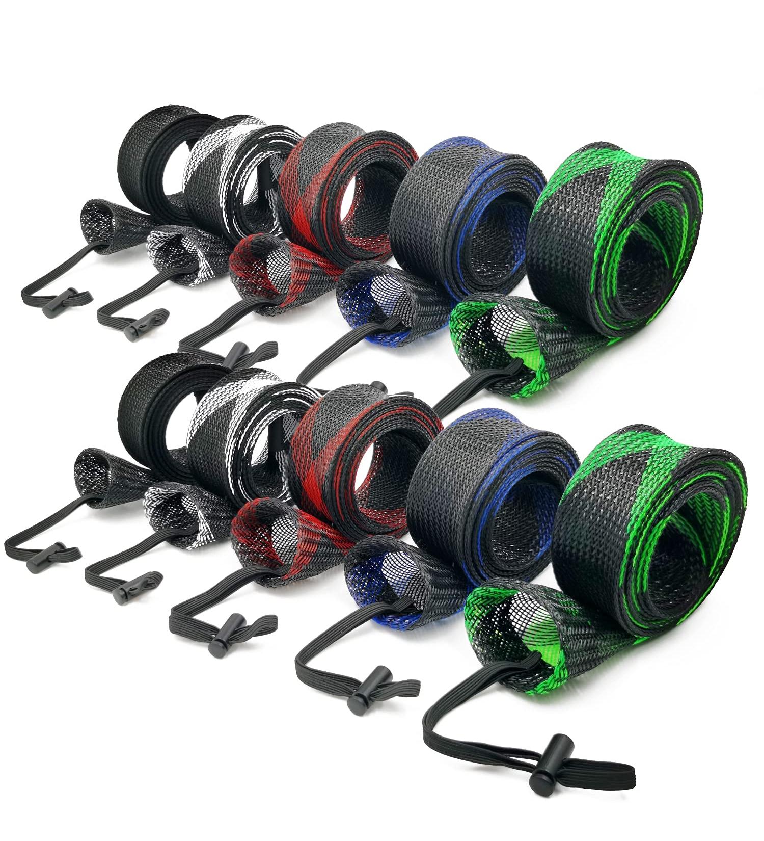 XINGHE 10PCS Fishing Rod Sleeve Socks with Lanyard - Ideal for Fly, Casting, and Sea Fishing Poles - Buy Online on GoSupps.com