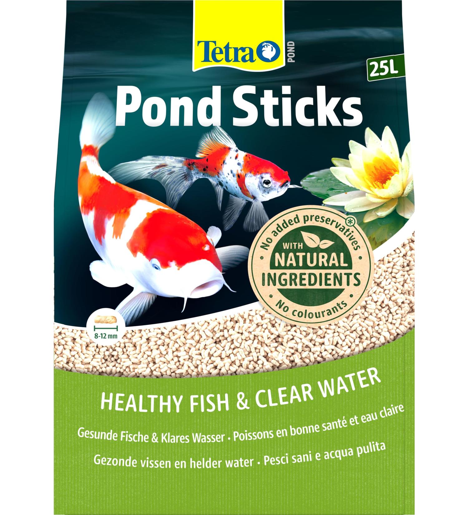 Tetra Pond Sticks - Premium Fish Feed for Healthy Pond Fish | 3 kg (25l Bag) - Clear Water Solution - Buy Online on GoSupps.com