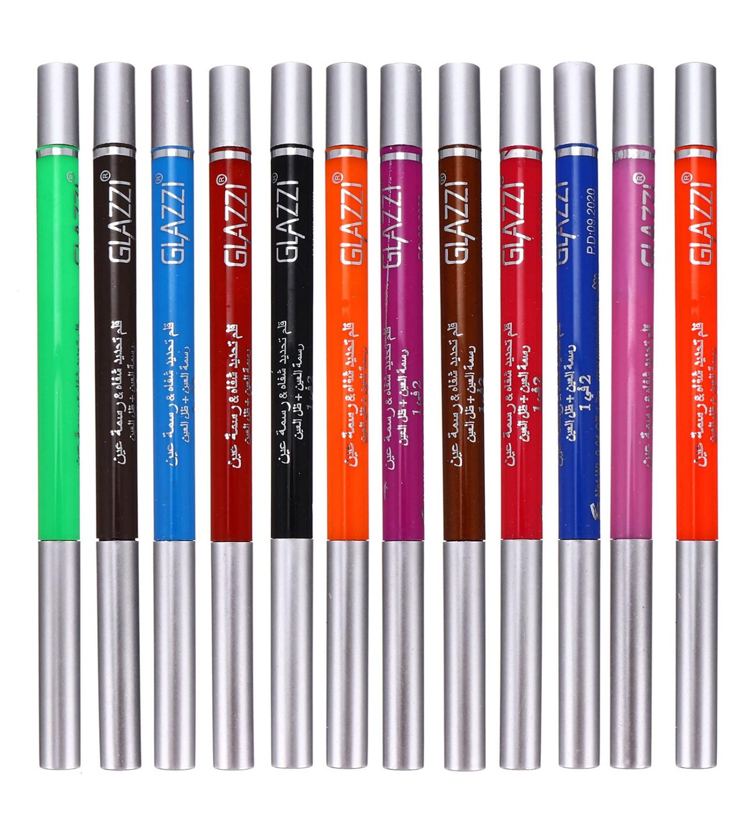 BELLIFFY 12 Pcs 1 Set Shadow Set Creative Eyeliners Waterproof Eyeliner Makeup Kit Colorful Plastic - Buy Online on GoSupps.com