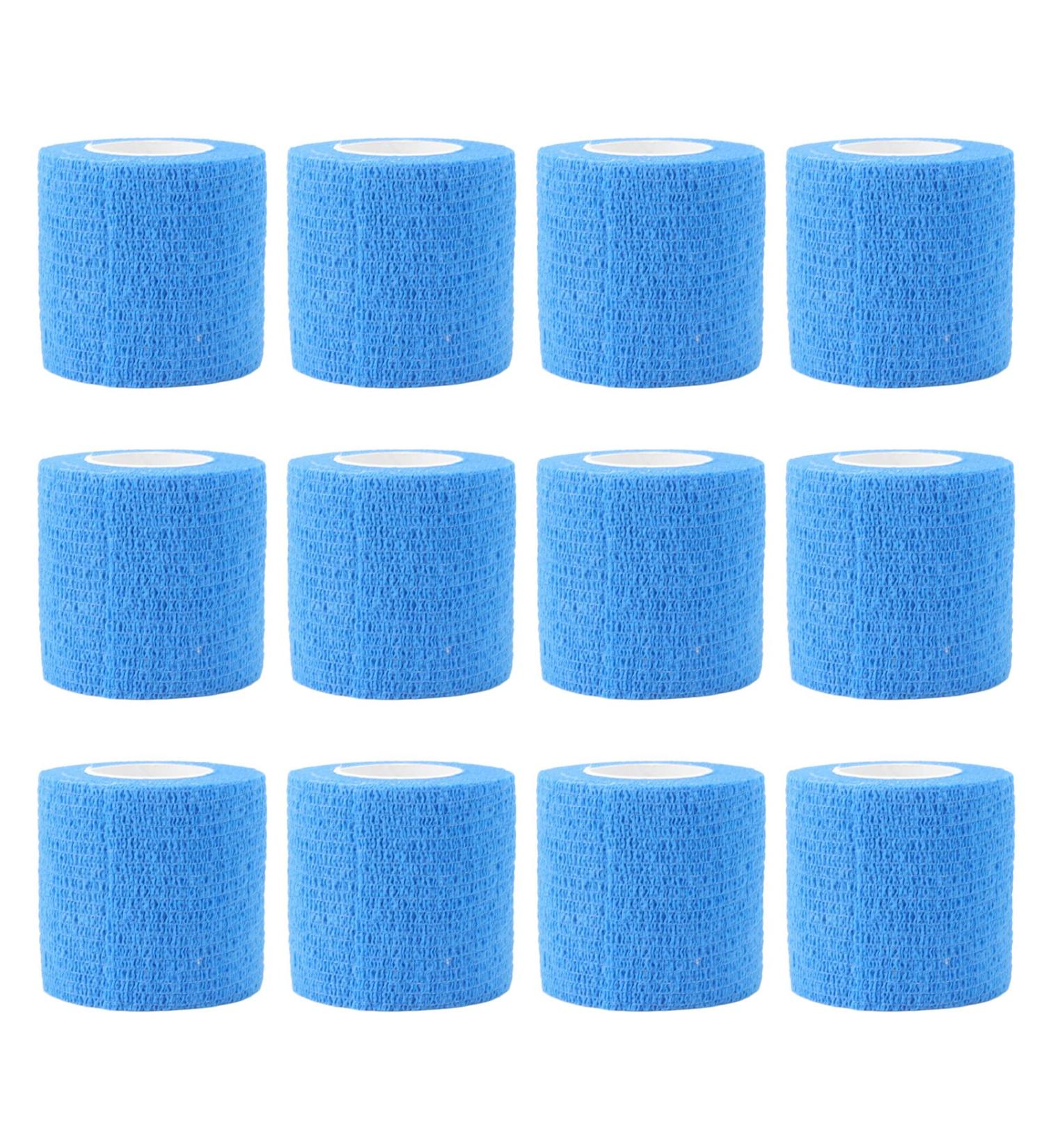 Non Woven Hoof Repair Bandage - Self Adhesive Waterproof Elastic Bandage for Livestock - 12 Pack (Blue) - International Shipping Available - Buy Online on GoSupps.com