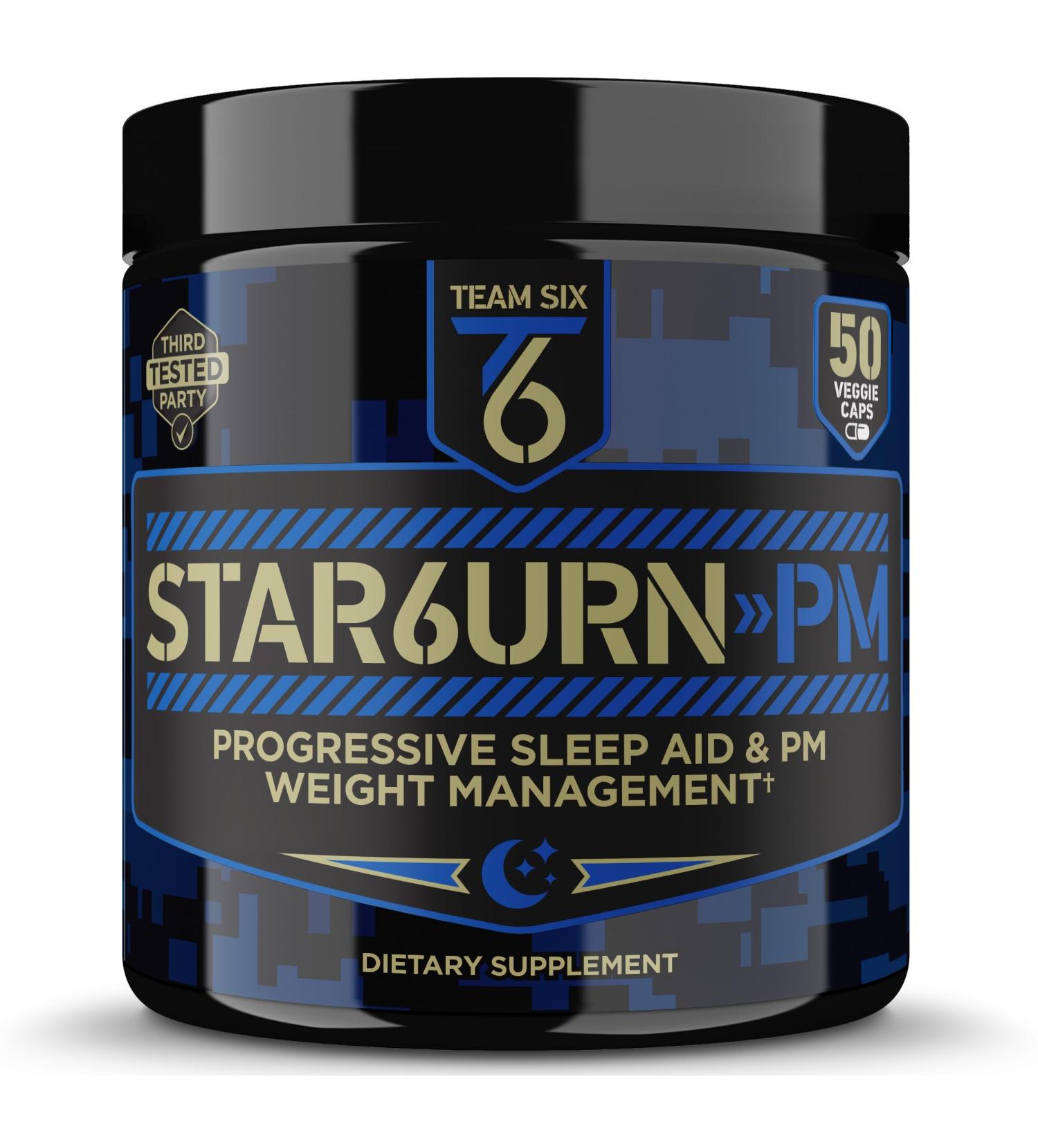 T6 STAR6URN-PM Fat Burner & Sleep Aid with Green Coffee Bean & Garcinia Cambogia - 50 Veggie Caps - Buy Online on GoSupps.com
