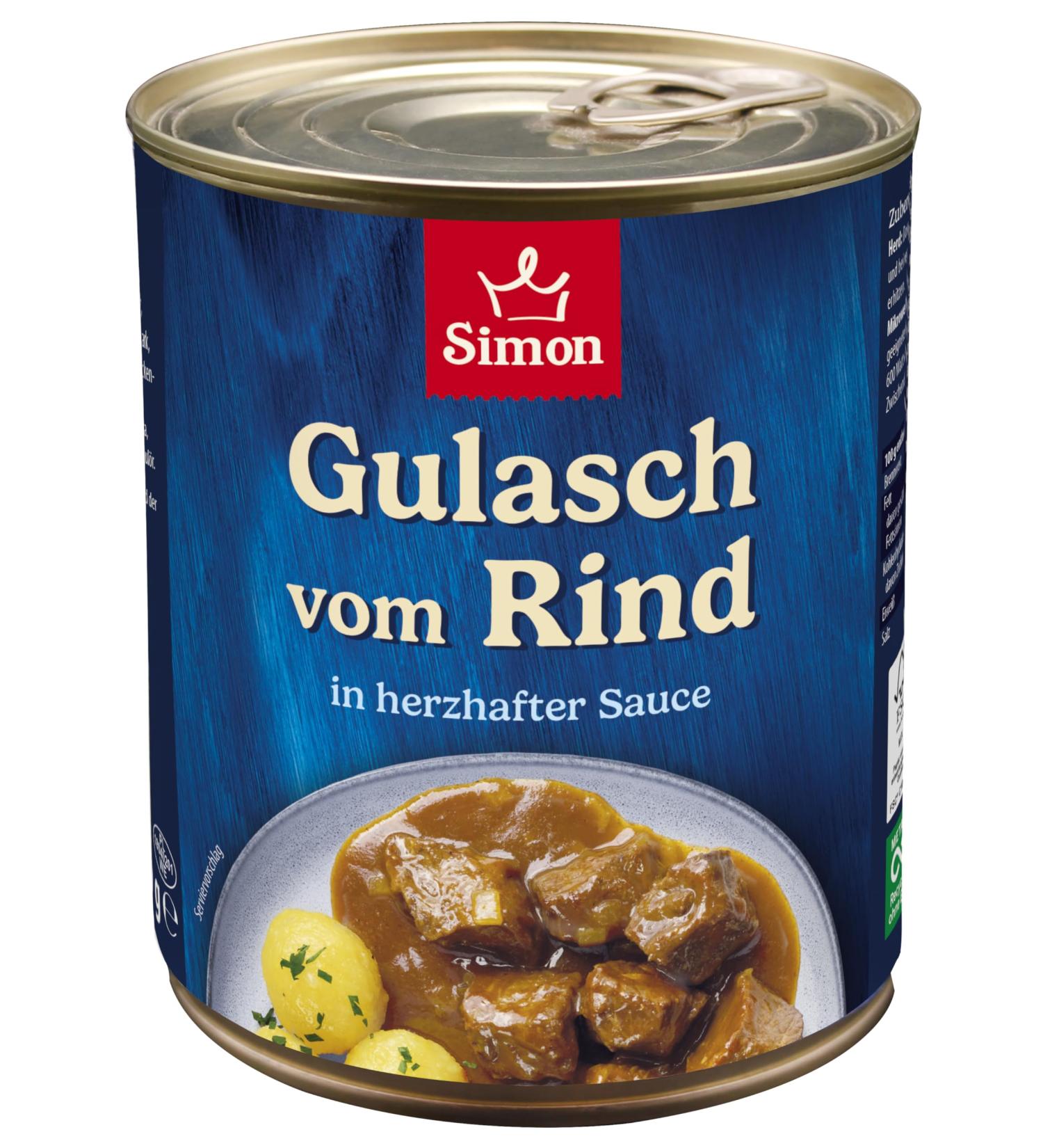Buy Werner Simon Delicatessen Beef Goulash 800g - Authentic Flavor Fast International Shipping - Buy Online on GoSupps.com